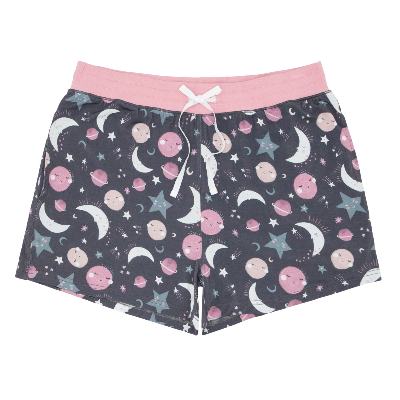  Pink To the Moon & Back Women's Pajama Shorts、mySite、layawaytickets