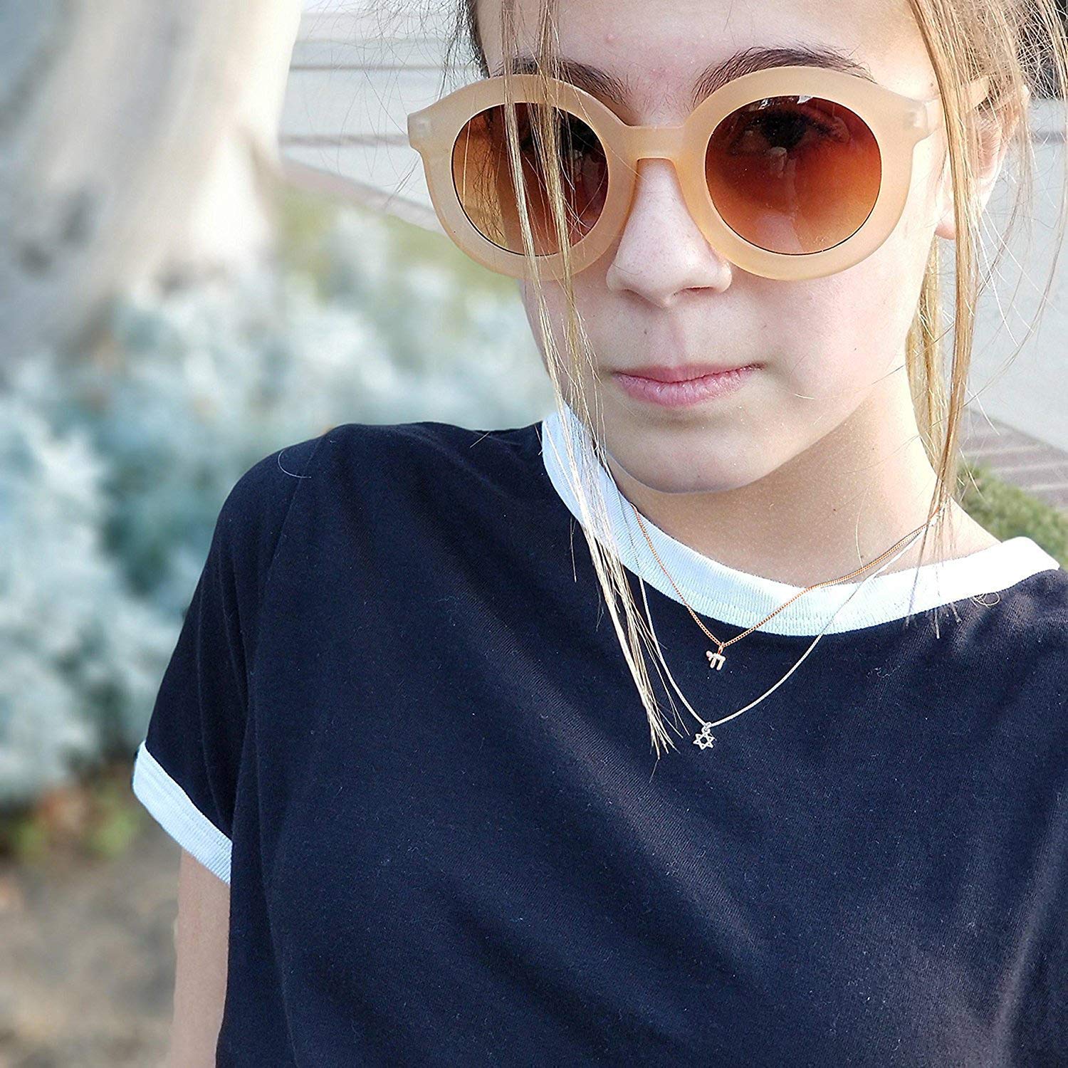 14k Gold Mini Chai Necklace、mySite、topwebapps