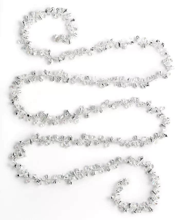 9' Iridescent Twist Bead Tree Garland Imported Holiday Decor Christmas Decoration、mySite、g9winljtr