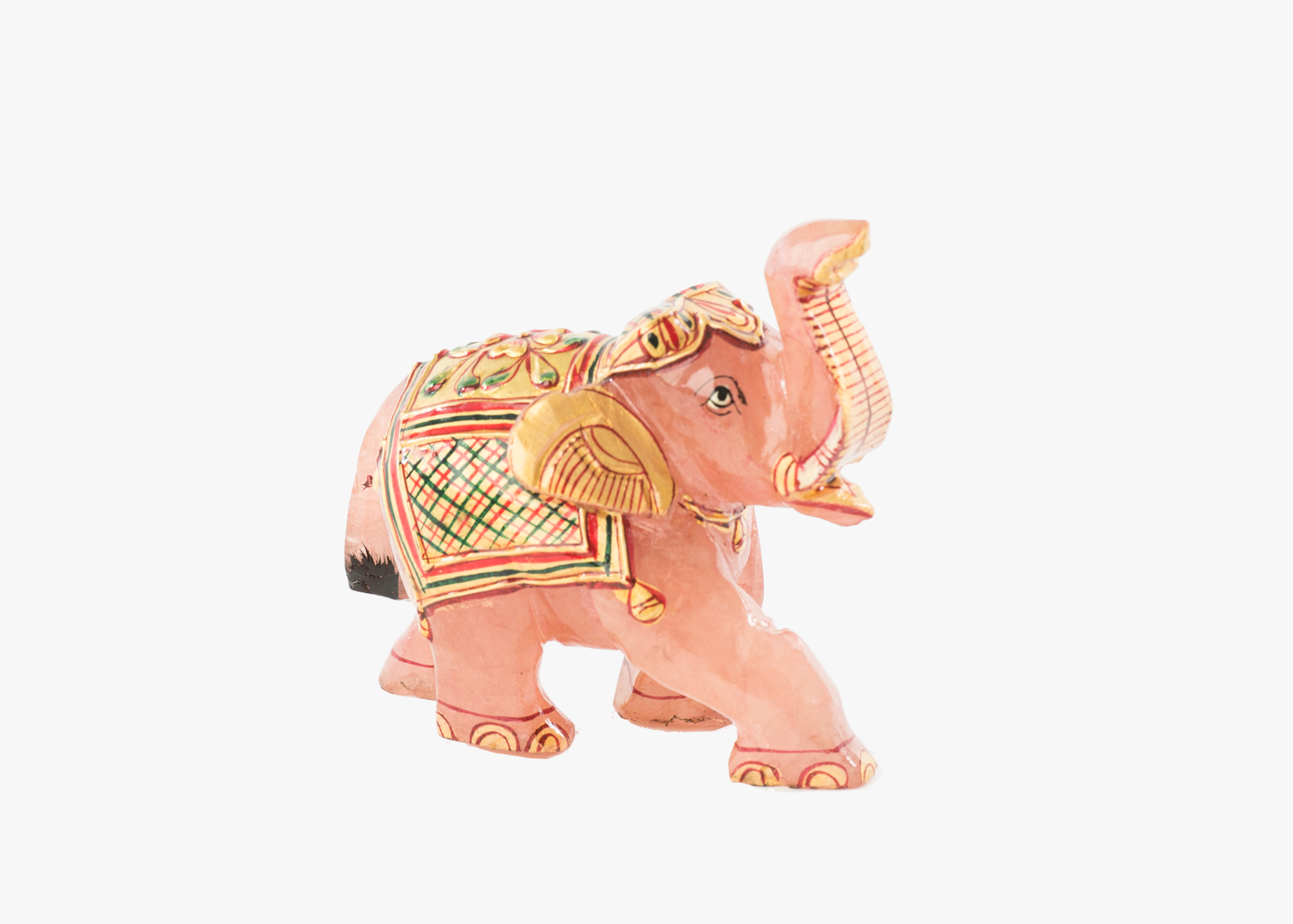 Elephant - Rose Quartz (Small, 7cm)、mySite、topwebapps