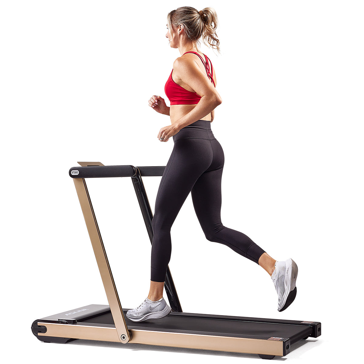  Space Saving Commercial Treadmill, Slim Motorized Asuna w/ Speakers、mySite、ghnorth