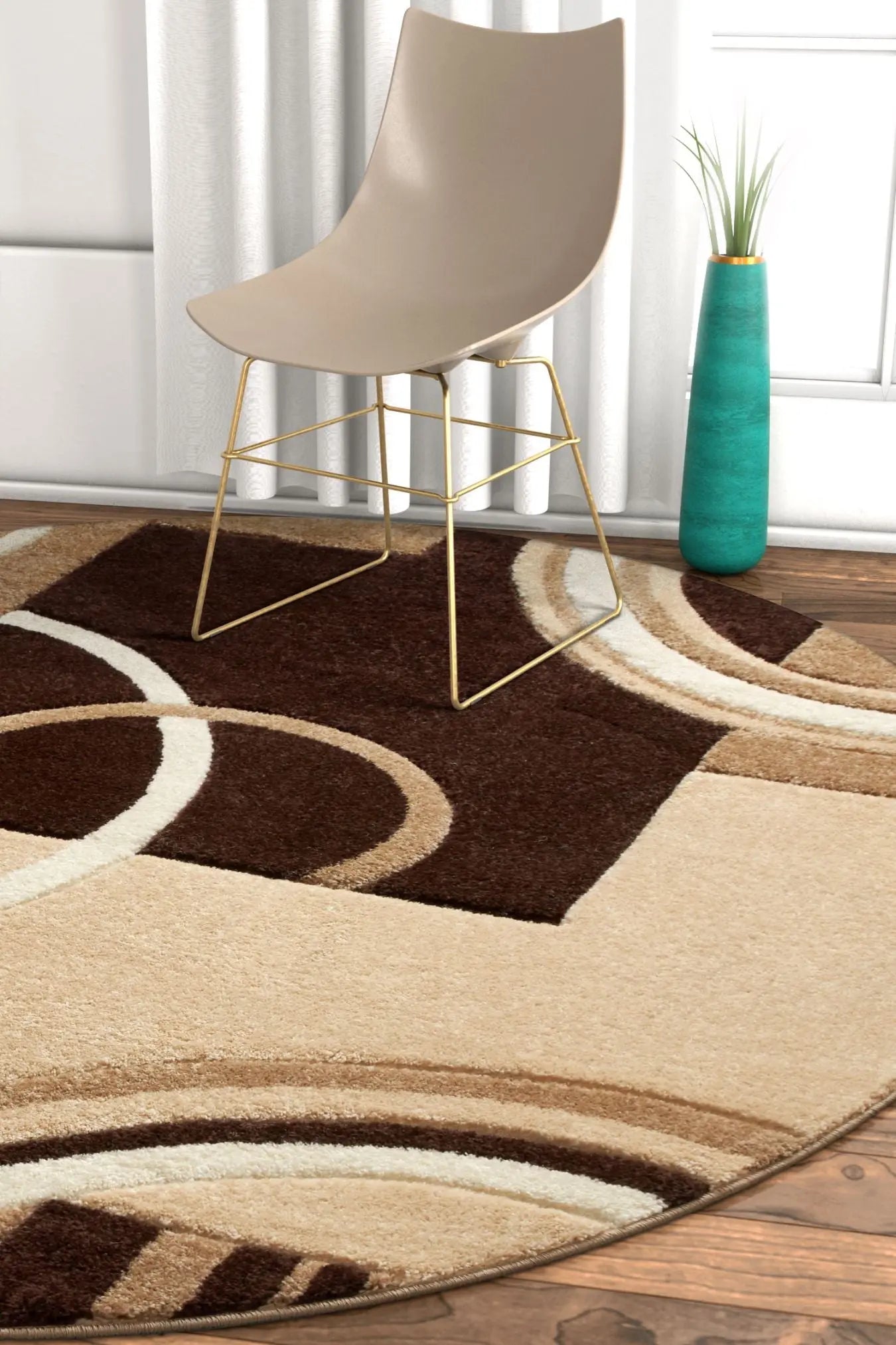 Galaxy Waves Ivory Modern Rug、mySite、gigharbornorthrealestate