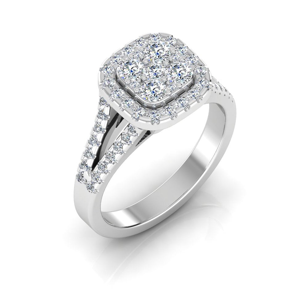 Split Shank Brilliant Cut Moissanite Engagement Ring、mySite、hinf8tx79