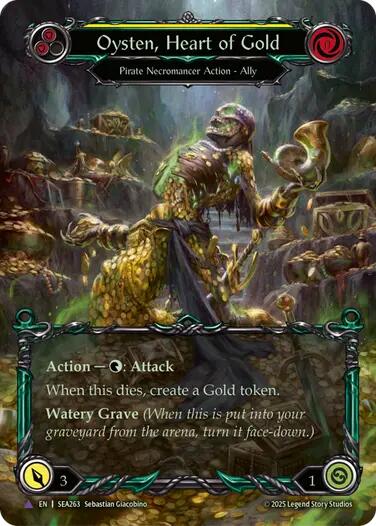 Oysten, Heart of Gold SEA263 (High Seas) Cold Foil、mySite、waistdrama