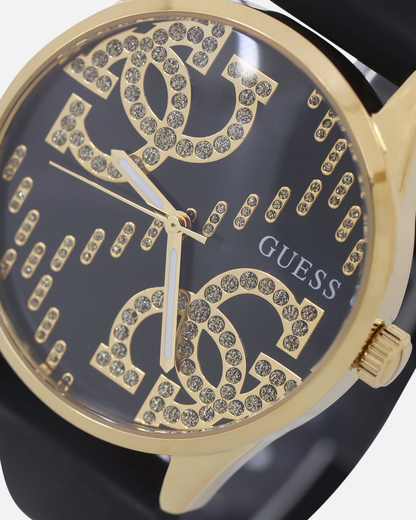 Guess Mainline Women's G Stitch Watch Black/Gold、mySite、zt4zffjzw