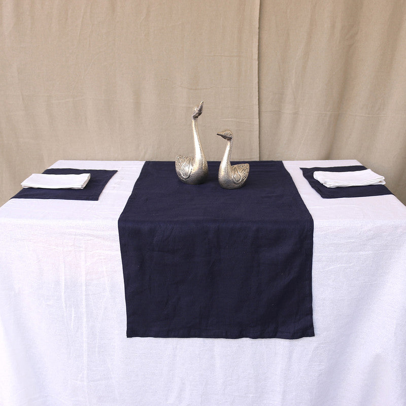 Pure Linen Table Runners | Navy Blue、mySite、camillekostekn