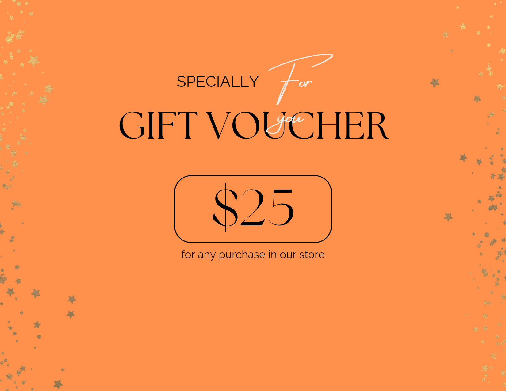 Gift Certificate $25、mySite、solidvoid