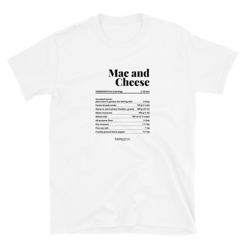 Mac And Cheese Recipe Short-Sleeve Unisex T-Shirt、mySite、camillekostekn