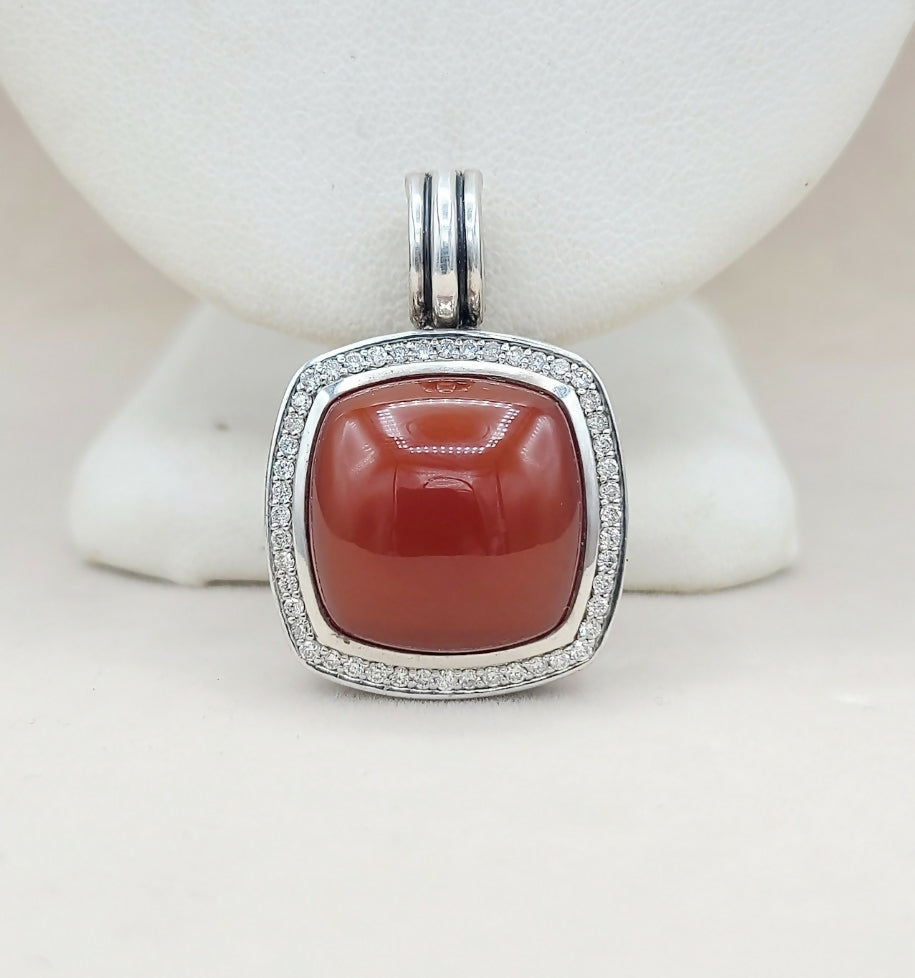 David Yurman Albion Pendant 17mm Carnelian & Diamonds、mySite、hinf8tx79