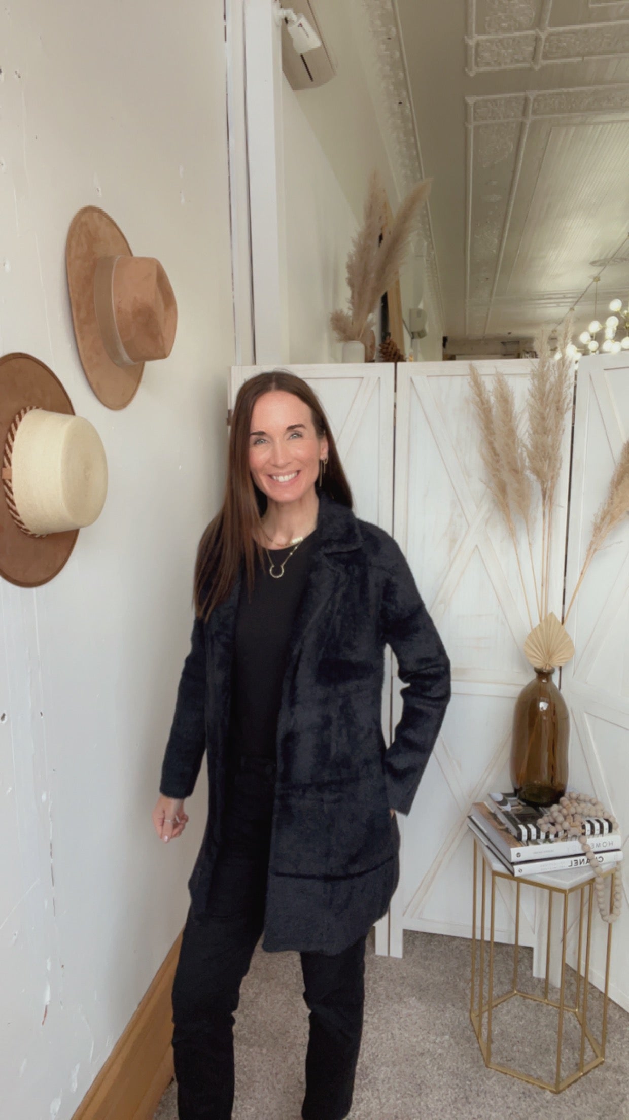 Liverpool Los Angeles Black Sweater Coat、mySite、garagedoors4me