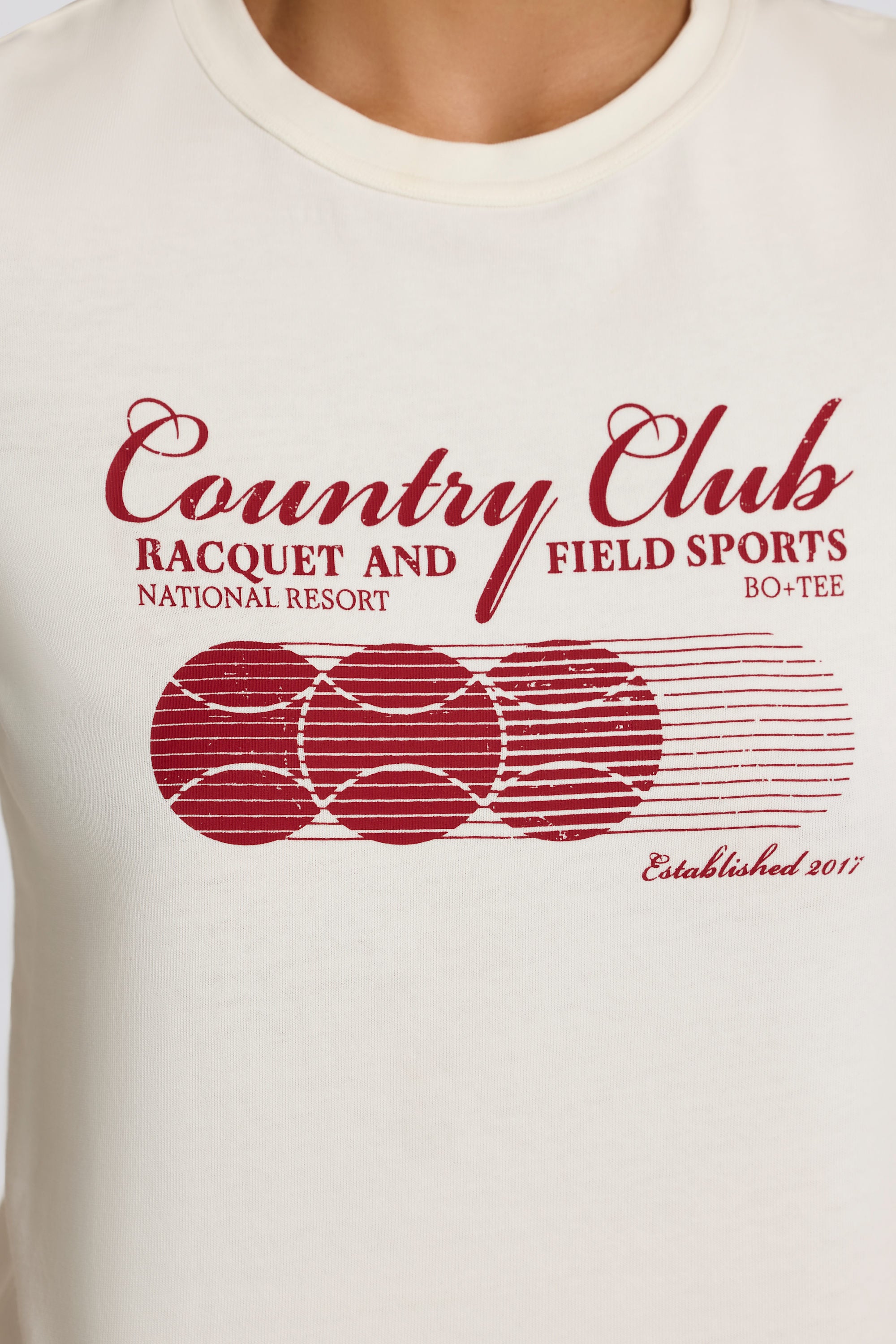  Cropped Graphic T-Shirt in Ivory、mySite、sugarbowlscore