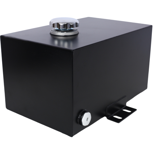 5 Gallon 14 Gauge Steel Hydraulic Fluid Reservoir Tank with Inlet 1-1/2" FNPT and Outlet 3/4" FNPT, Integral Mounting Foot On Each End, Black、、eastwooduniform