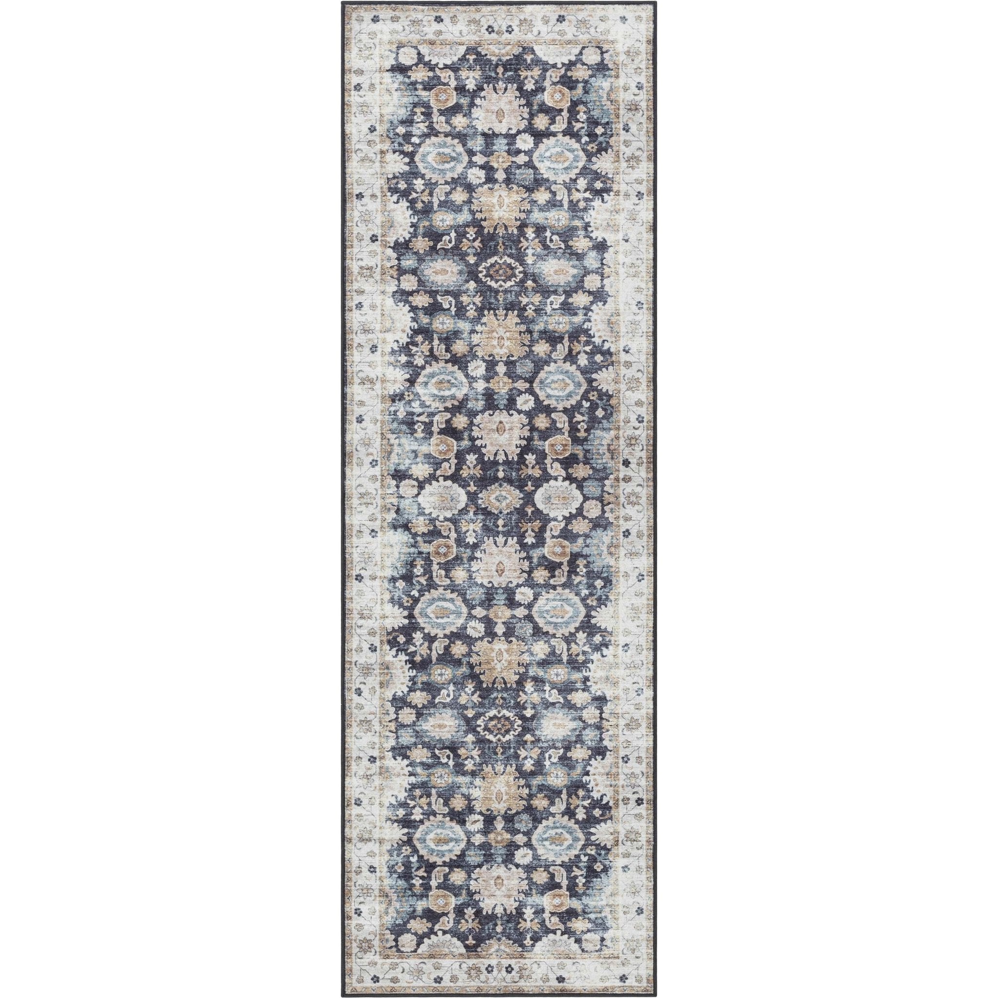 Elle Basics Gala Oriental Easy-Clean Washable Rug by Well Woven - Durable, Non-Slip, Low-Profile Design for Home Comfort、mySite、gigharbornorthrealestate
