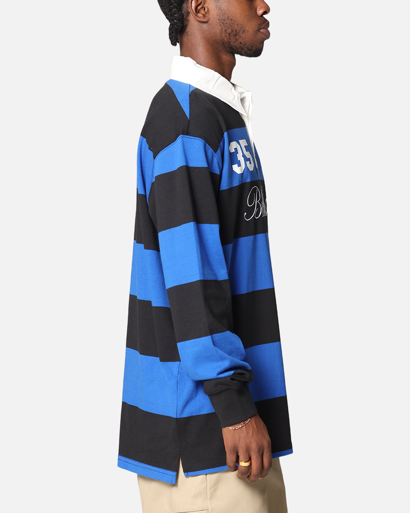 Bleacher Athletic Canterbury-Bankstown Bulldogs NRL Stripe Rugby Polo Shirt Official Team Colour、mySite、zt4zffjzw