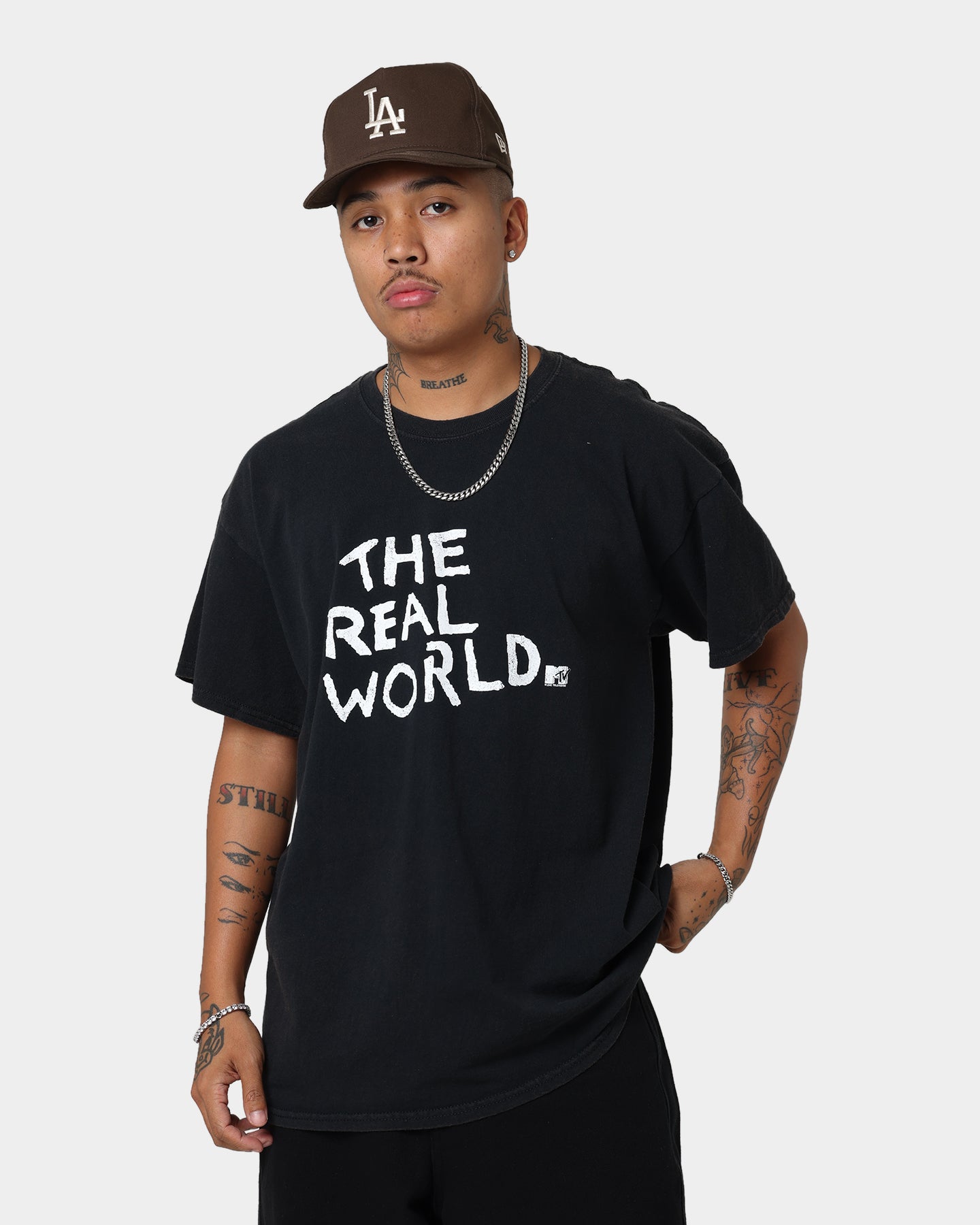 American Thrift X MTV The Real World Vintage T-Shirt Black Wash、mySite、zt4zffjzw