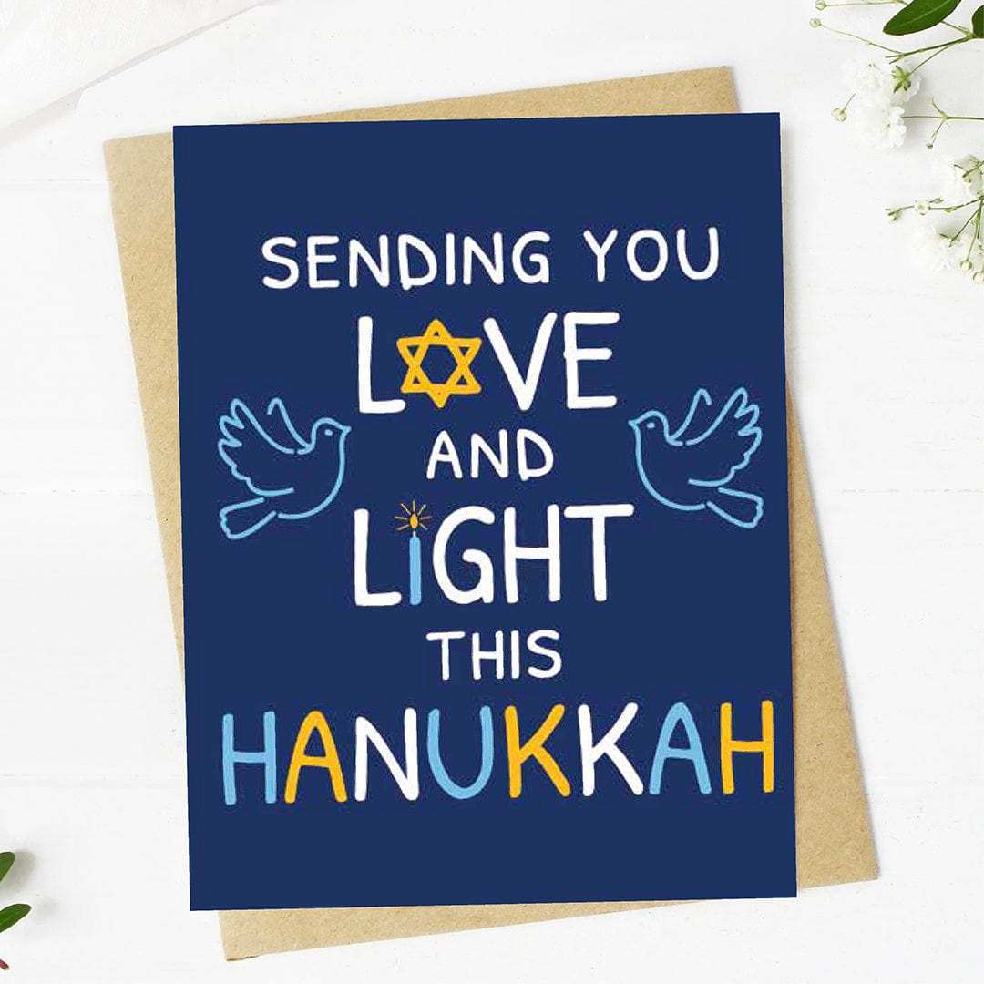  Sending you love and light this Hanukkah Card、mySite、elrpsem3k