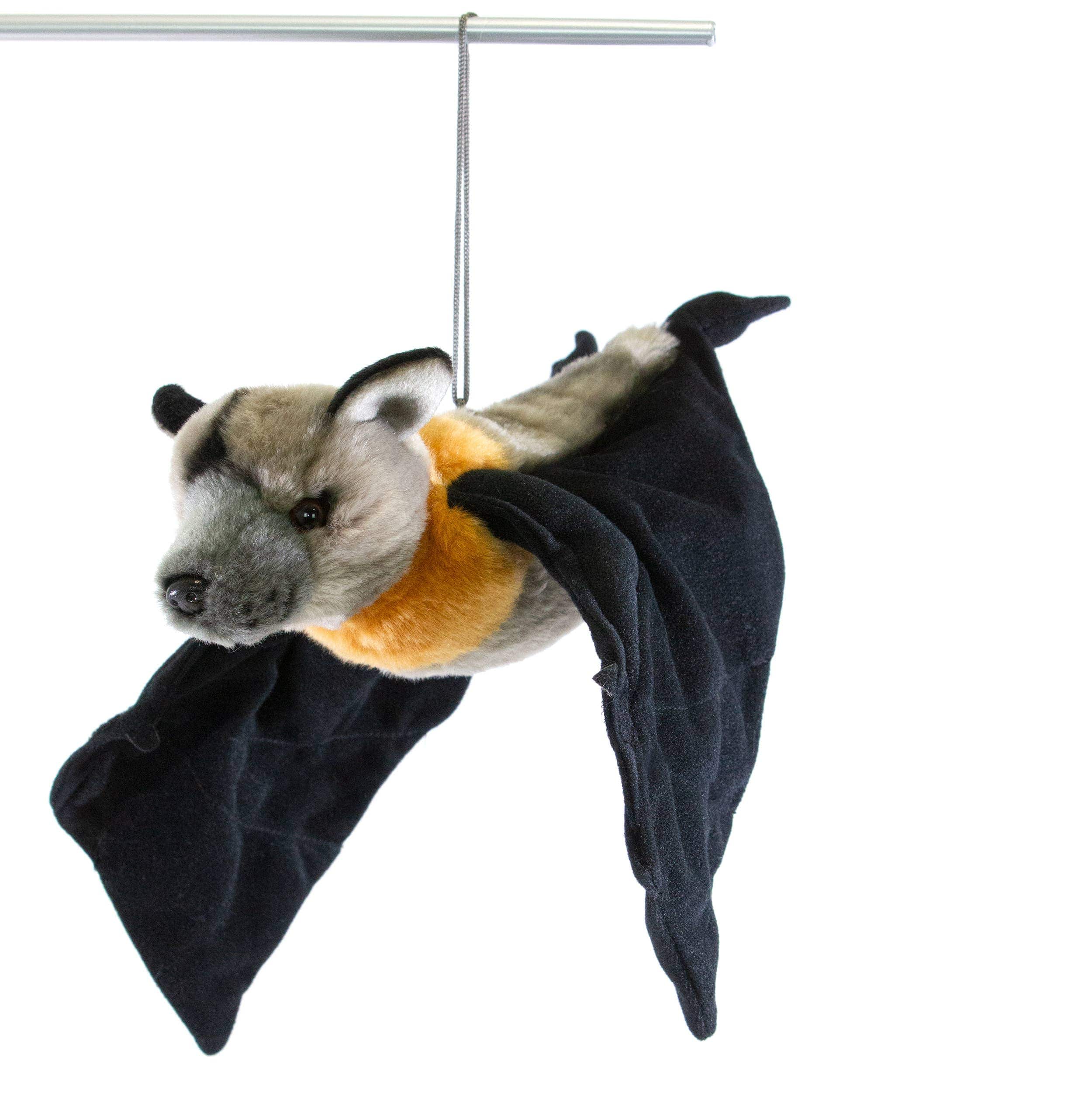 Plush Large Flying Fox (Fruit Bat) Size 30cm/12 Realistic Eco Friendly、mySite、g9winljtr