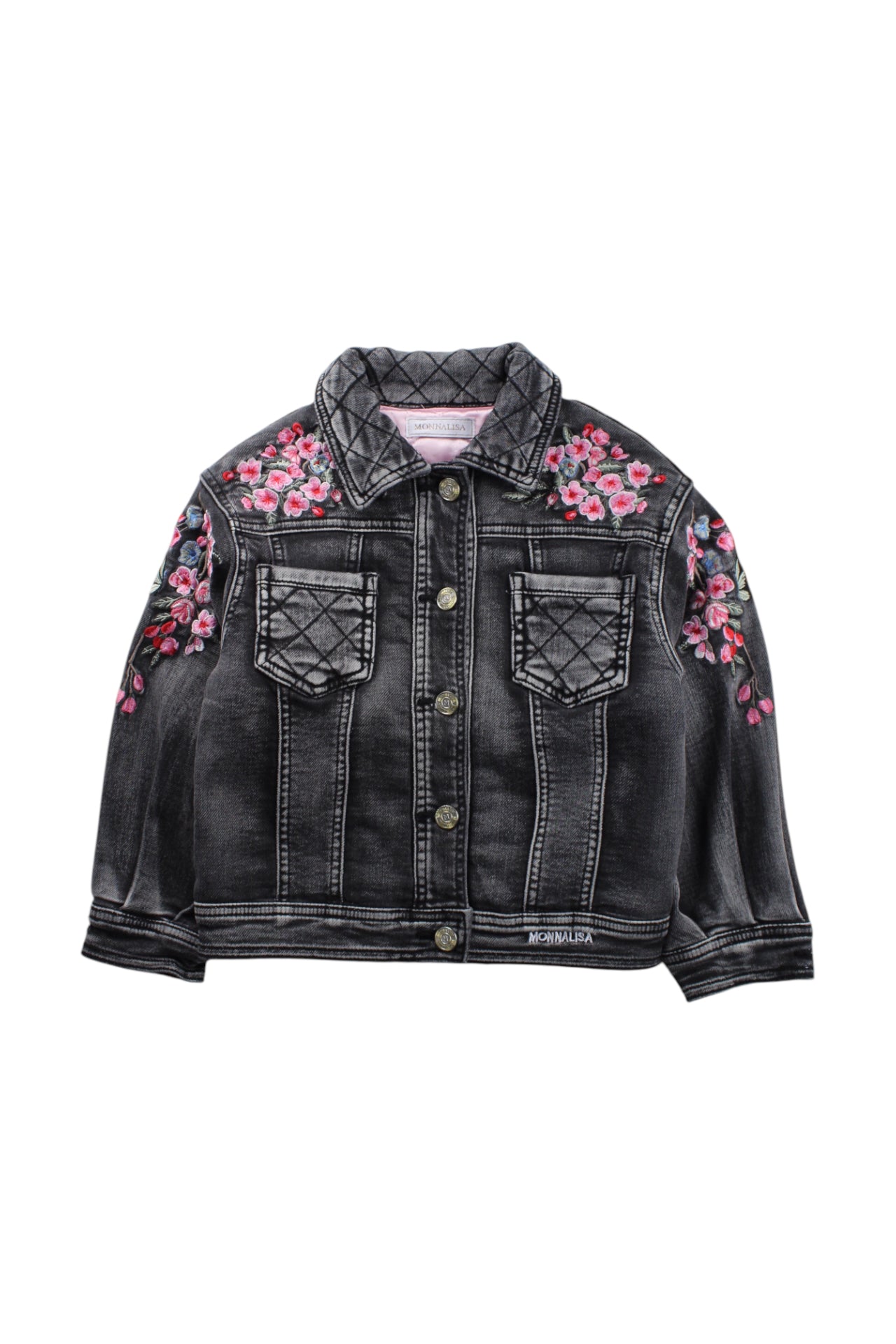 Monnalisa Floral Denim Jacket 6T、mySite、g9winljtr