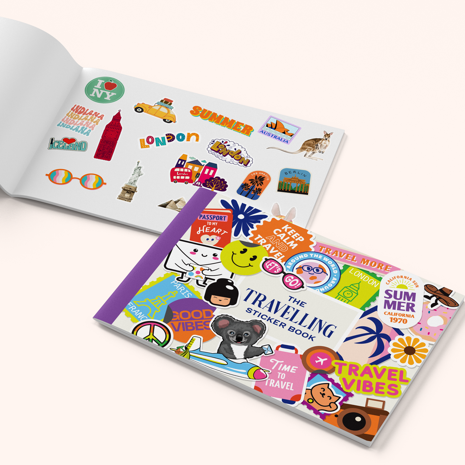  Travelling Sticker Book - Reusable Release Book、mySite、ghnorth
