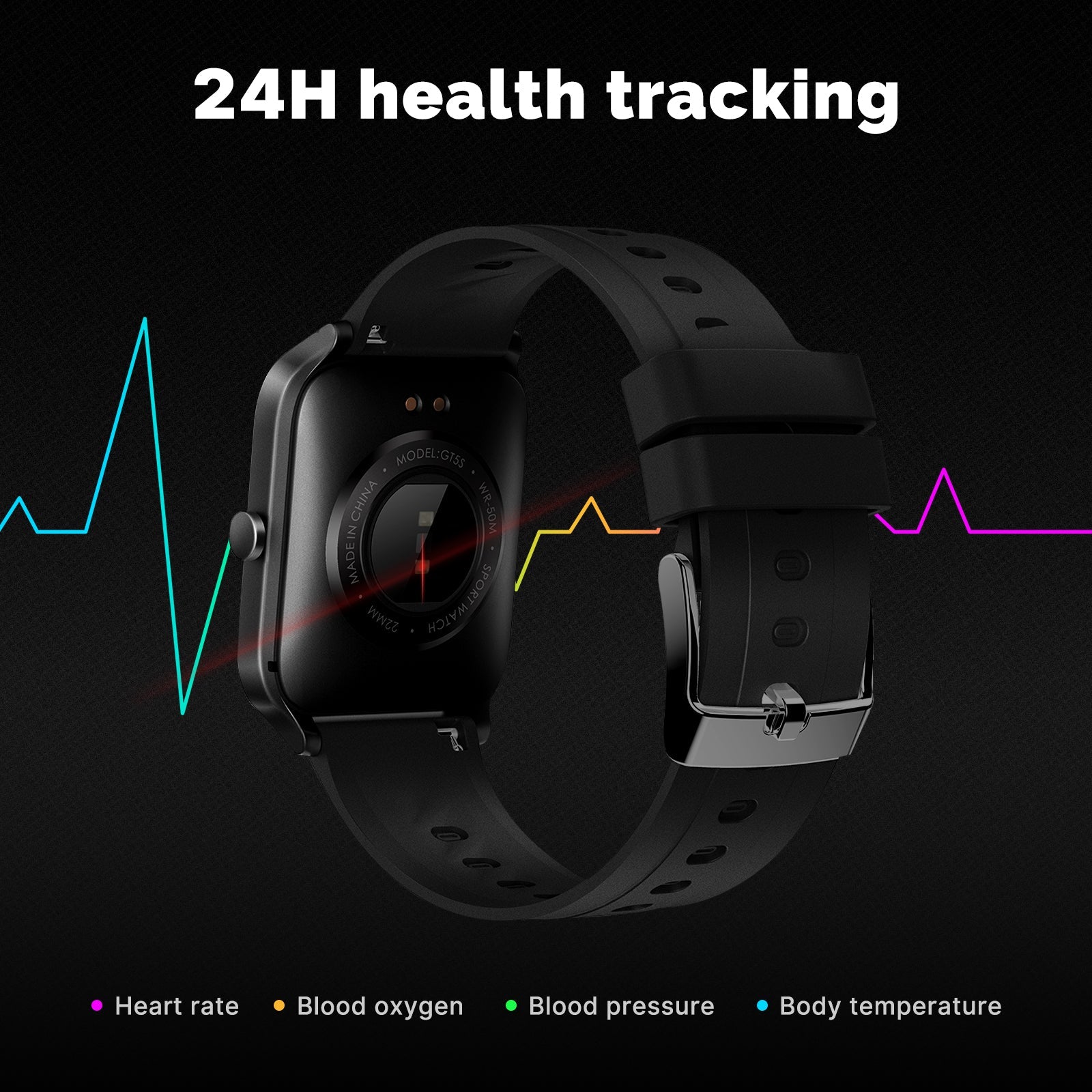 Smart Watch Alexa Built-in Fitness Tracker Heart Rate and Blood Oxygen Monitor、mySite、fannypackpong