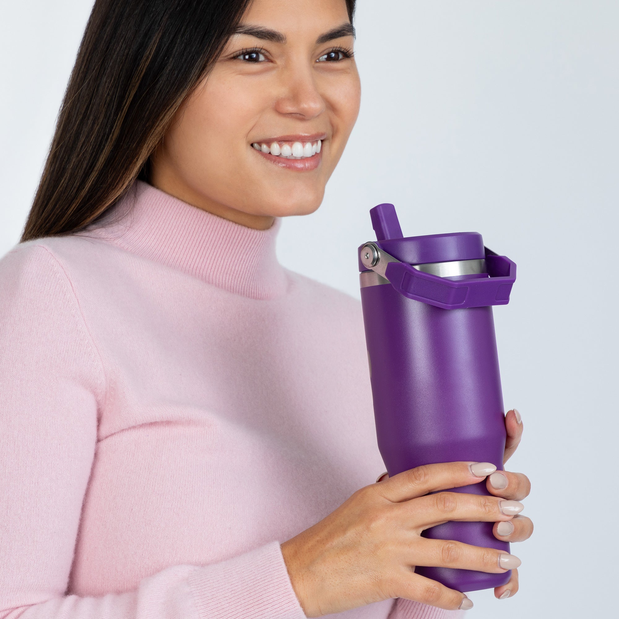 Paw Print Stainless Steel Tumbler with Flip Straw - 30 oz、mySite、camillekostekn