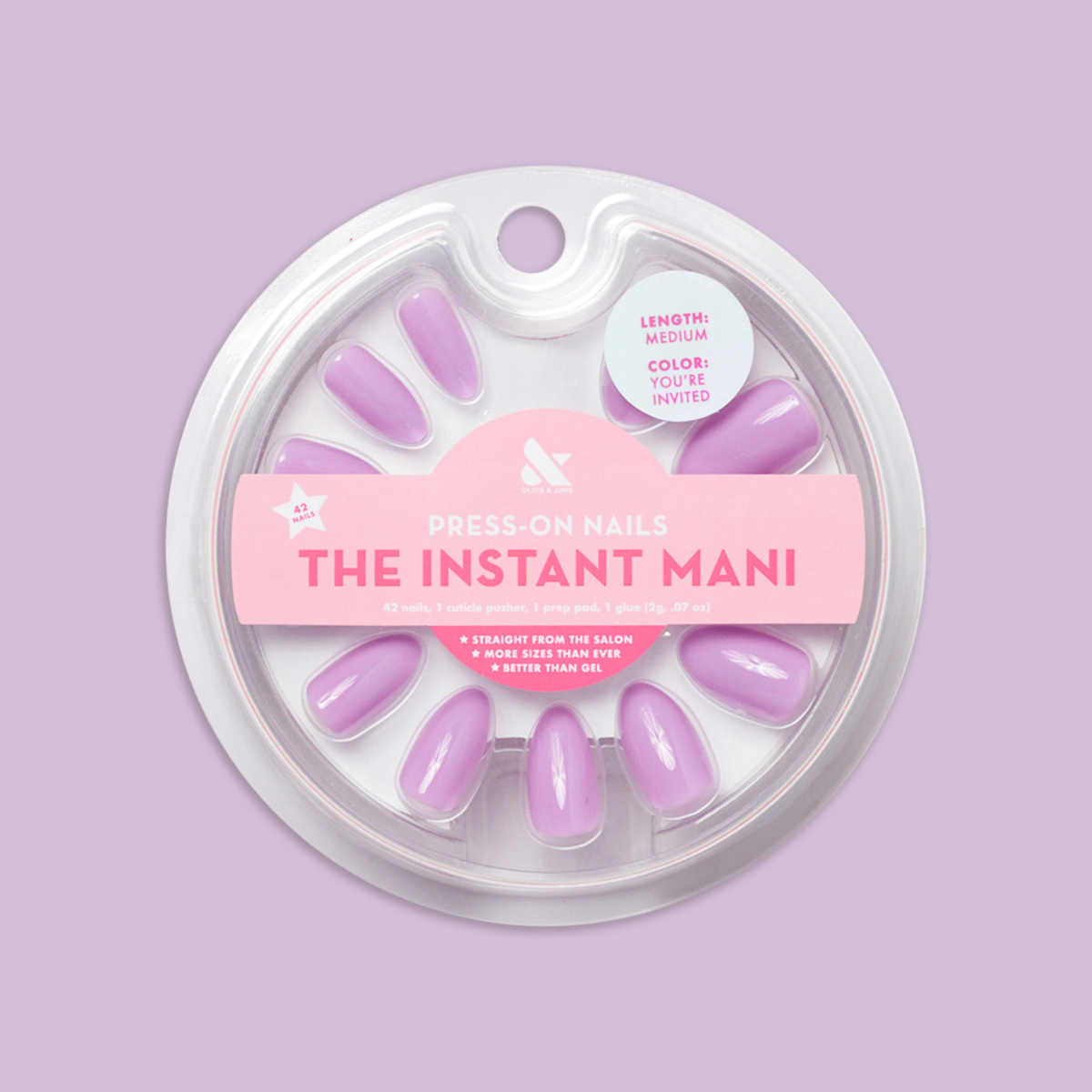 You're Invited - Press-On | Medium | Almond - Part of Set、mySite、solidvoid