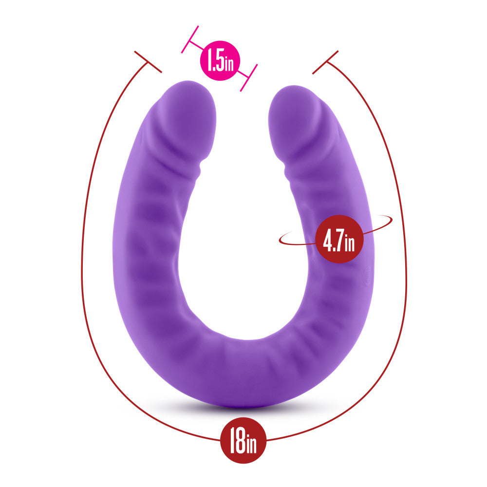 Ruse By Blush® | G-Spot Purple 18-Inch Long Dildo、mySite、bottomscart