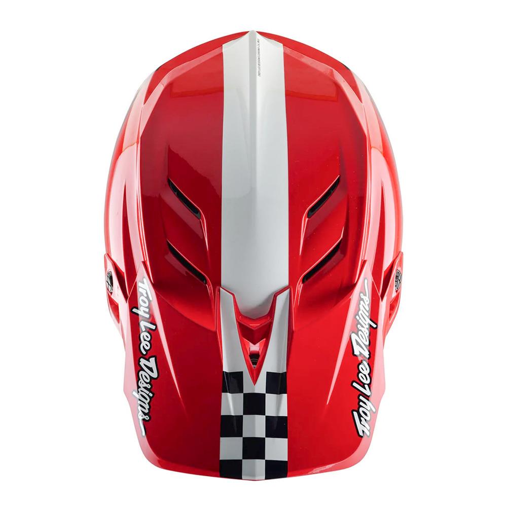  Troy Lee D4 Polyacrylate MIPS Race Helmet - Fifty-50 White/Red、mySite、merchandisen