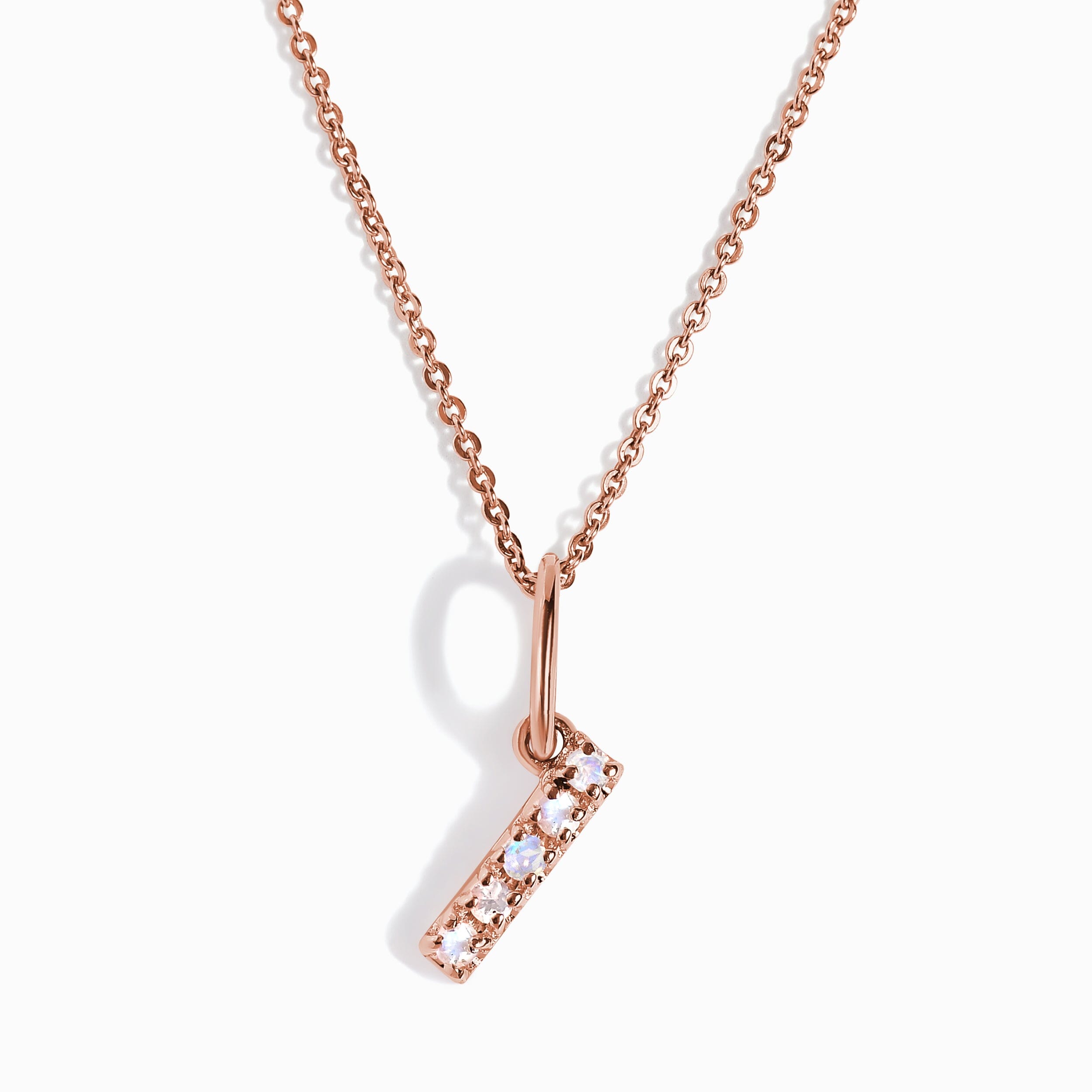 Moonstone Necklace - Alphabet、mySite、hinf8tx79