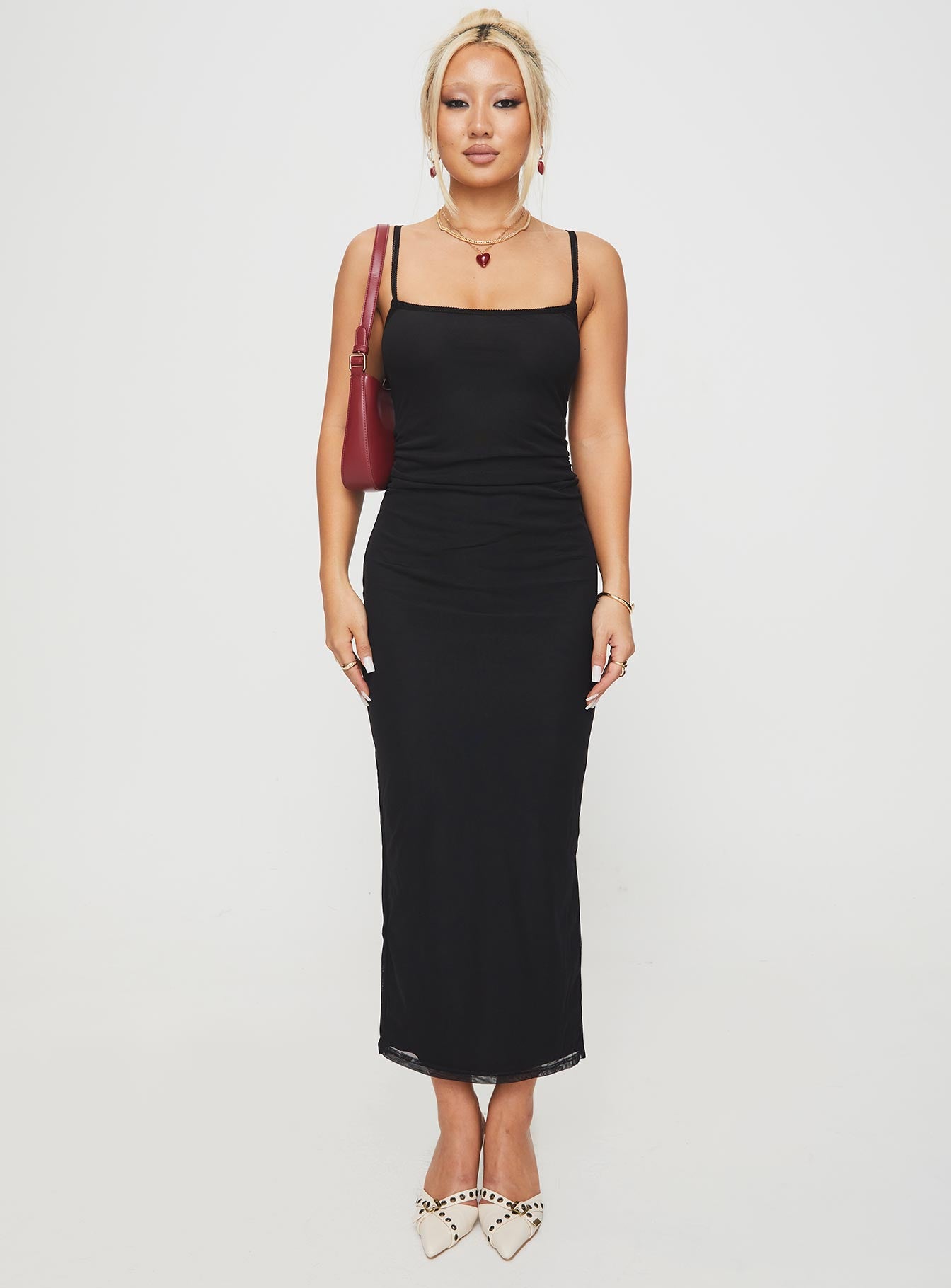Apolline Maxi Dress Black、mySite、solidvoid