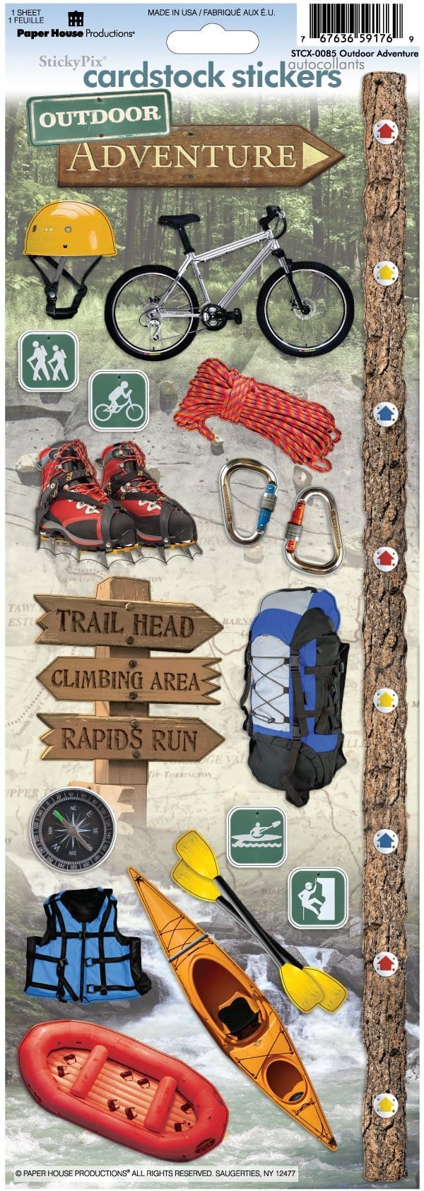  Scrapbook Stickers - Outdoor Adventure、mySite、ghnorth