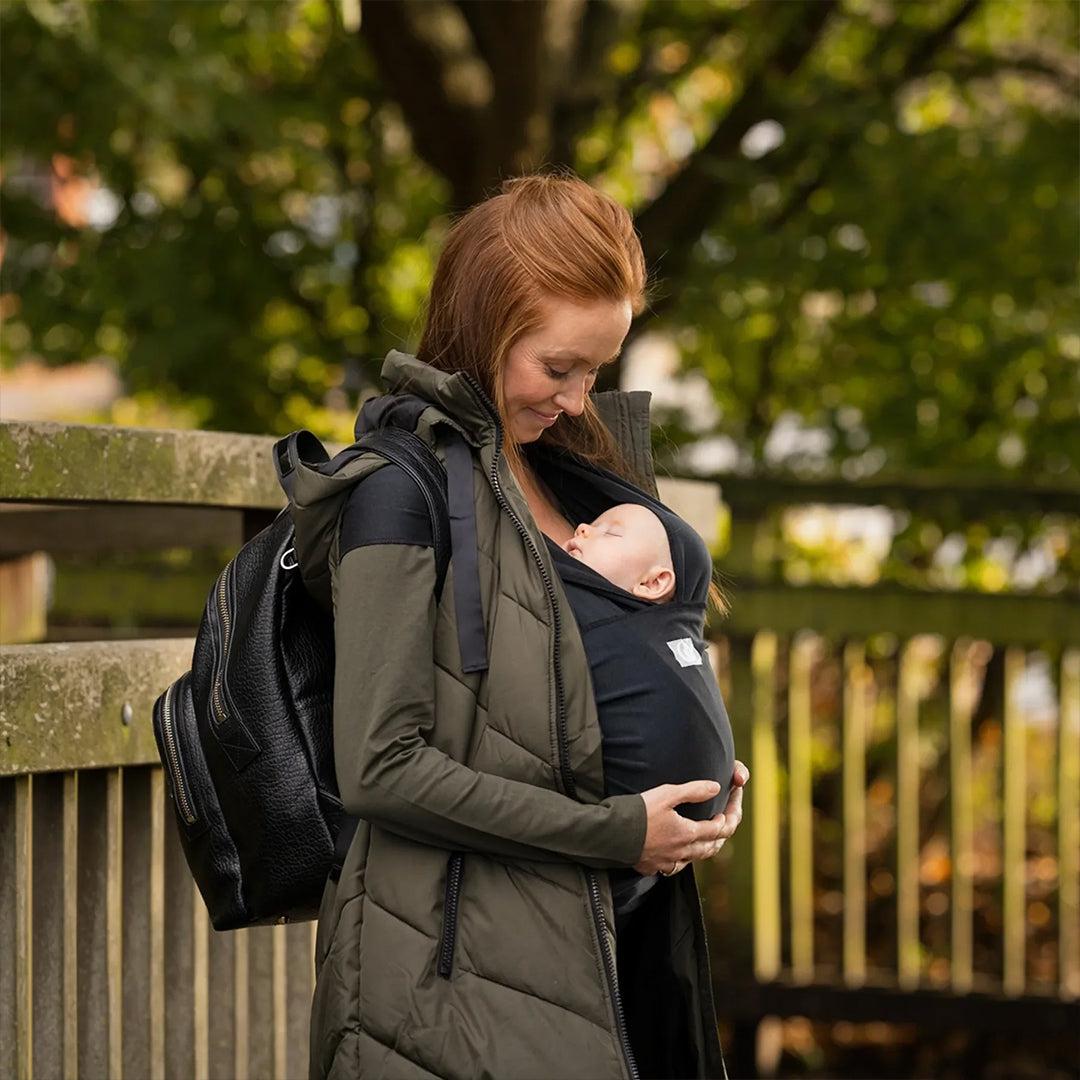  Gaia Baby Gaia Stretchy Baby Wrap Carrier - Organic Cotton - Ebony、mySite、merchandisen