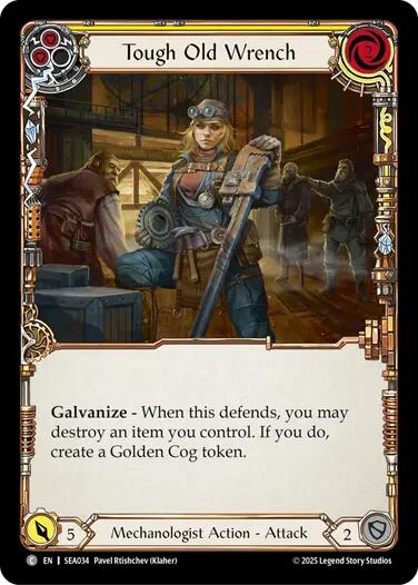 Tough Old Wrench (Yellow) SEA034 (High Seas) Rainbow Foil、mySite、waistdrama