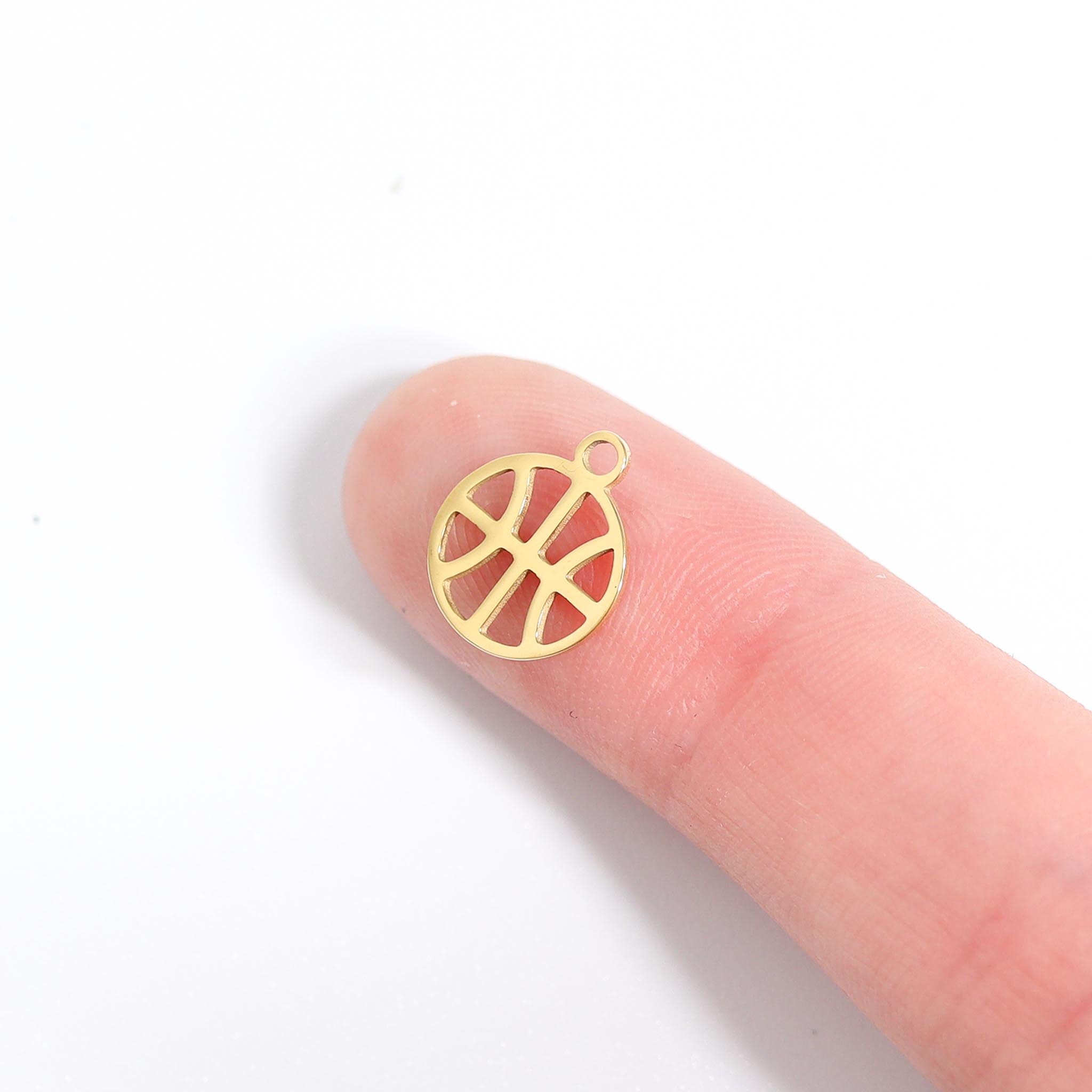 18K Gold PVD Stainless Steel Basketball Charm / PDL0152、mySite、dreamappss