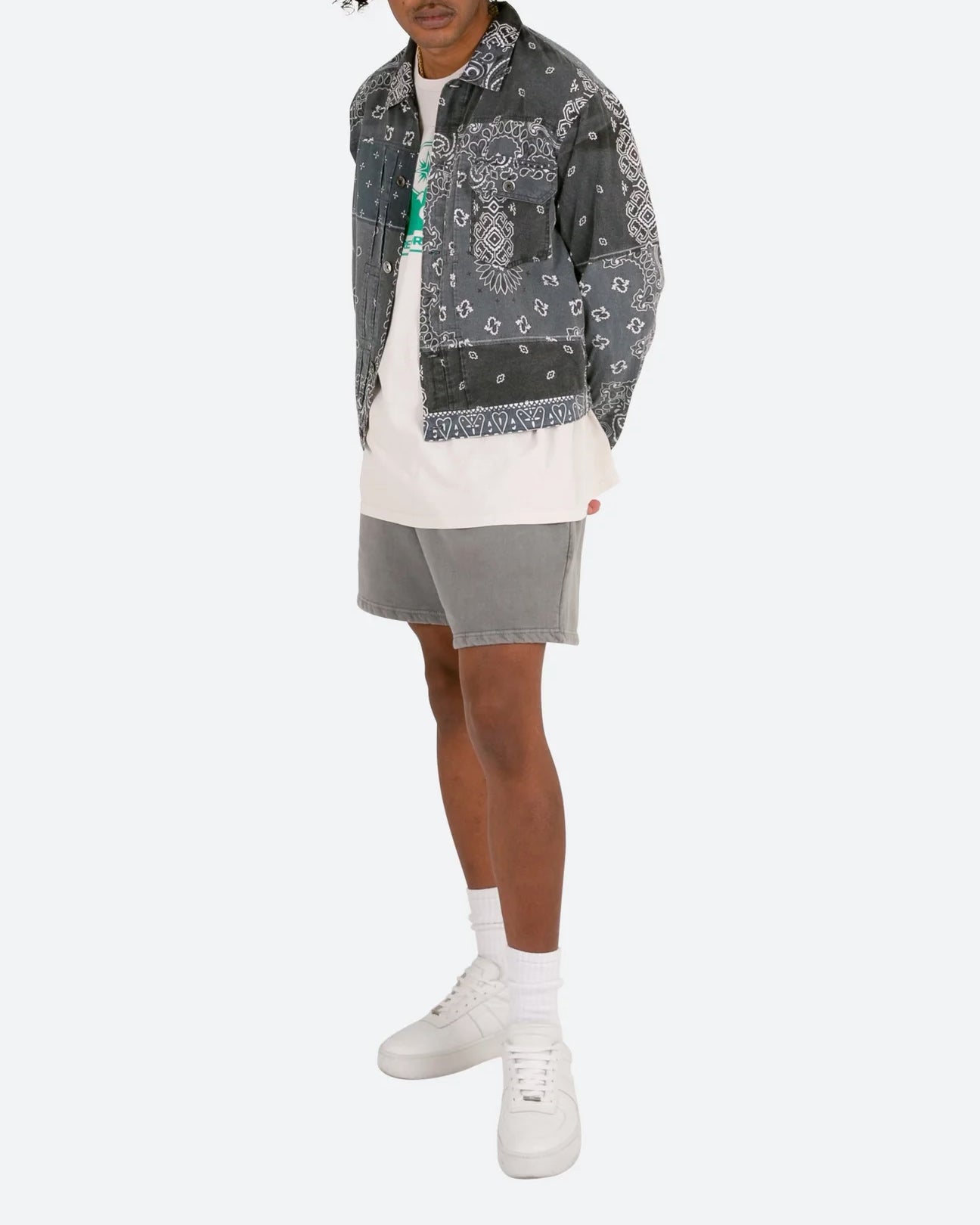 MNML Bandana Trucker Shirt Black、mySite、zt4zffjzw