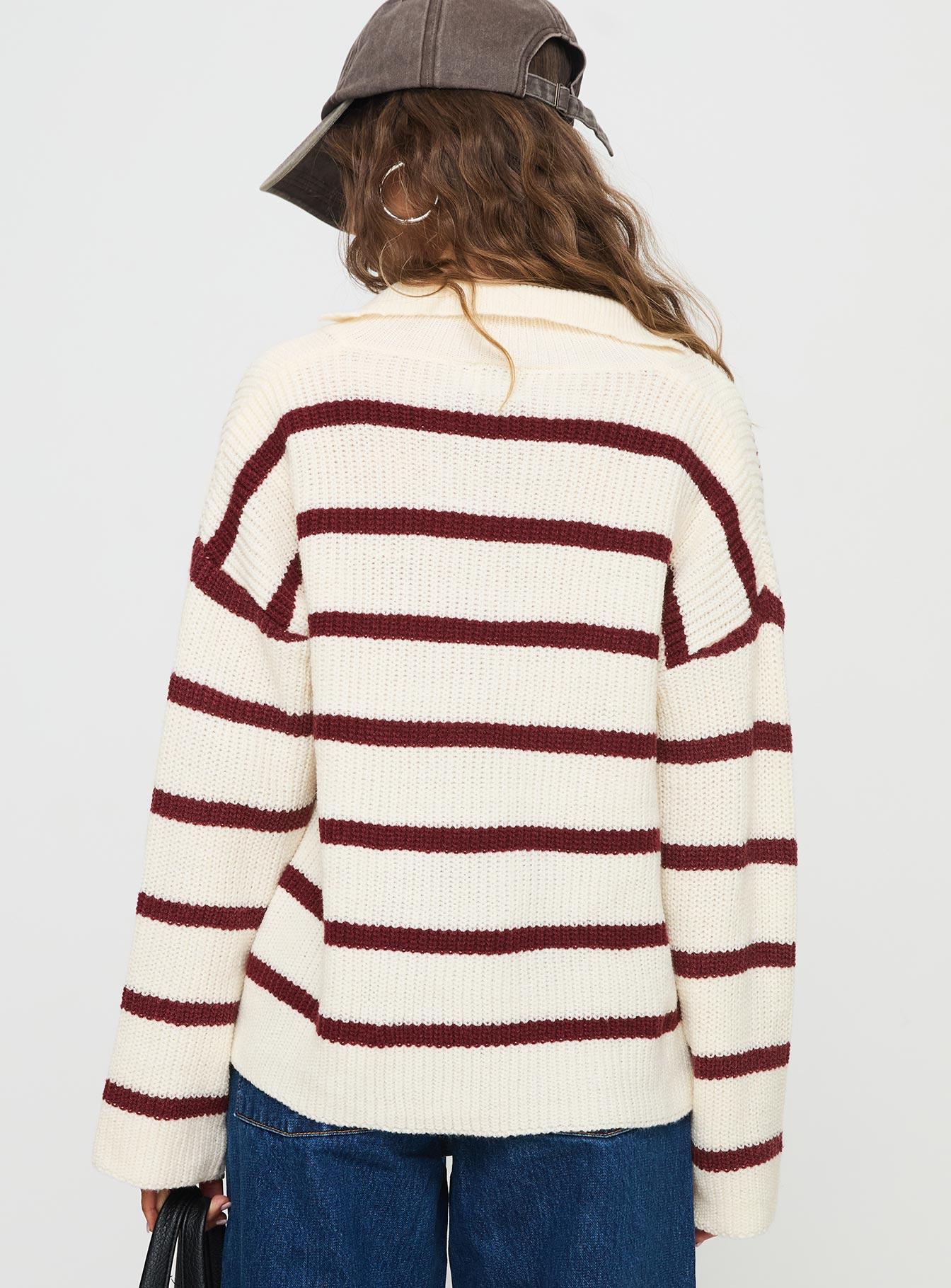 Forte Knit Sweater Red / Cream、mySite、solidvoid