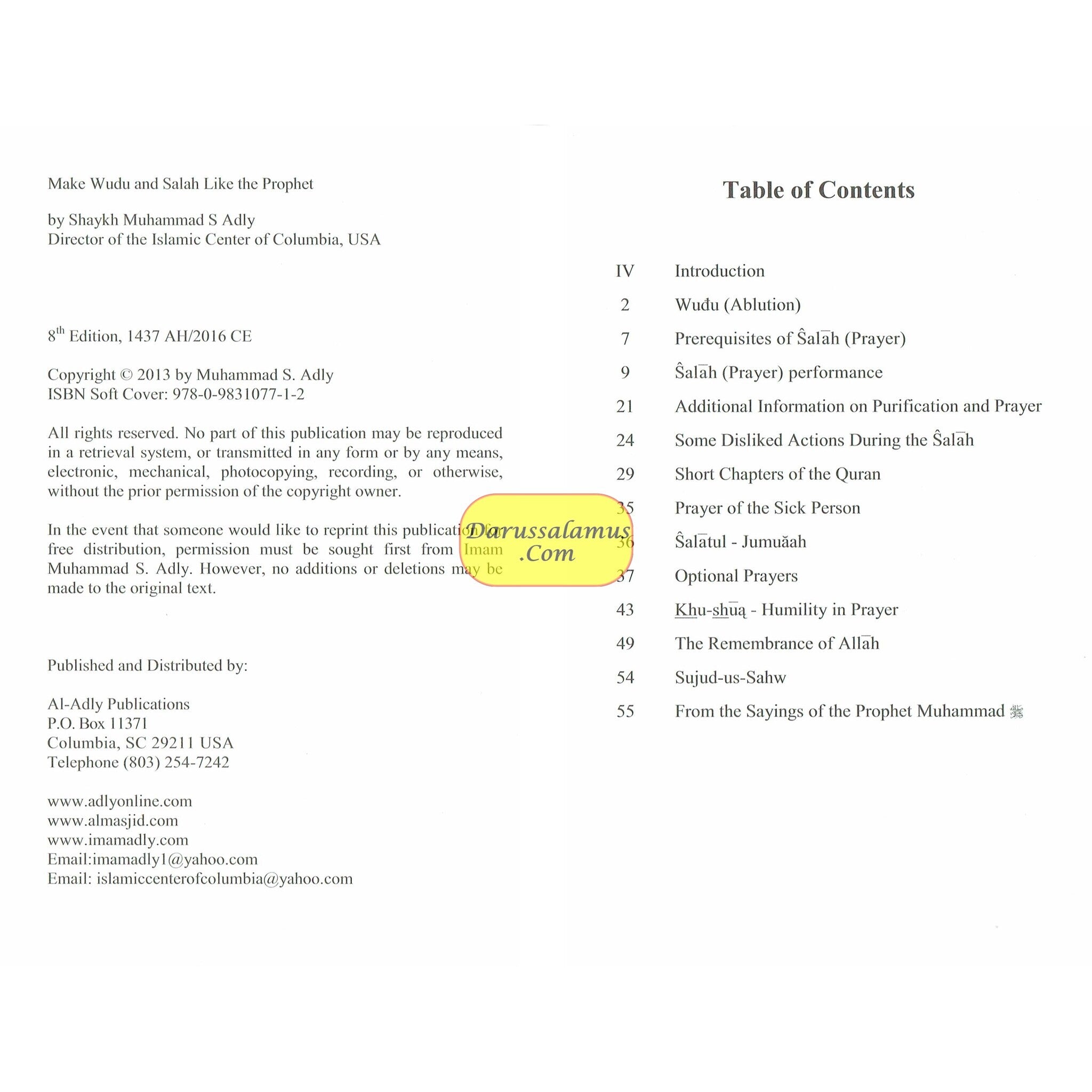 Make Wudu & Salah Like the Prophet By Shaykh Muhammad Adly、mySite、topwebapps