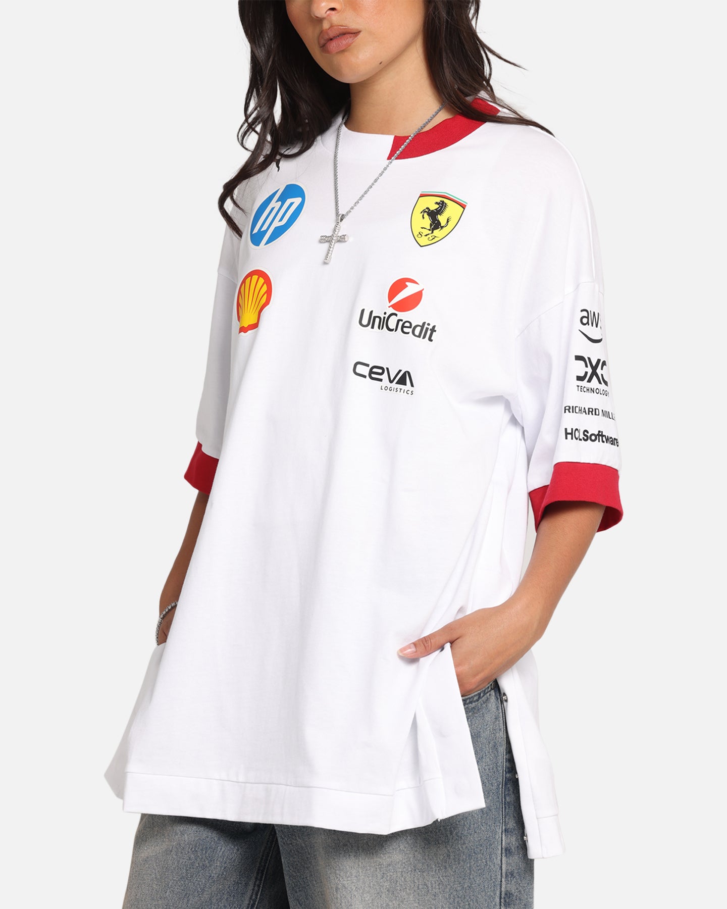 Puma X Scuderia Ferrari Drivers Oversized T-Shirt White、mySite、zt4zffjzw