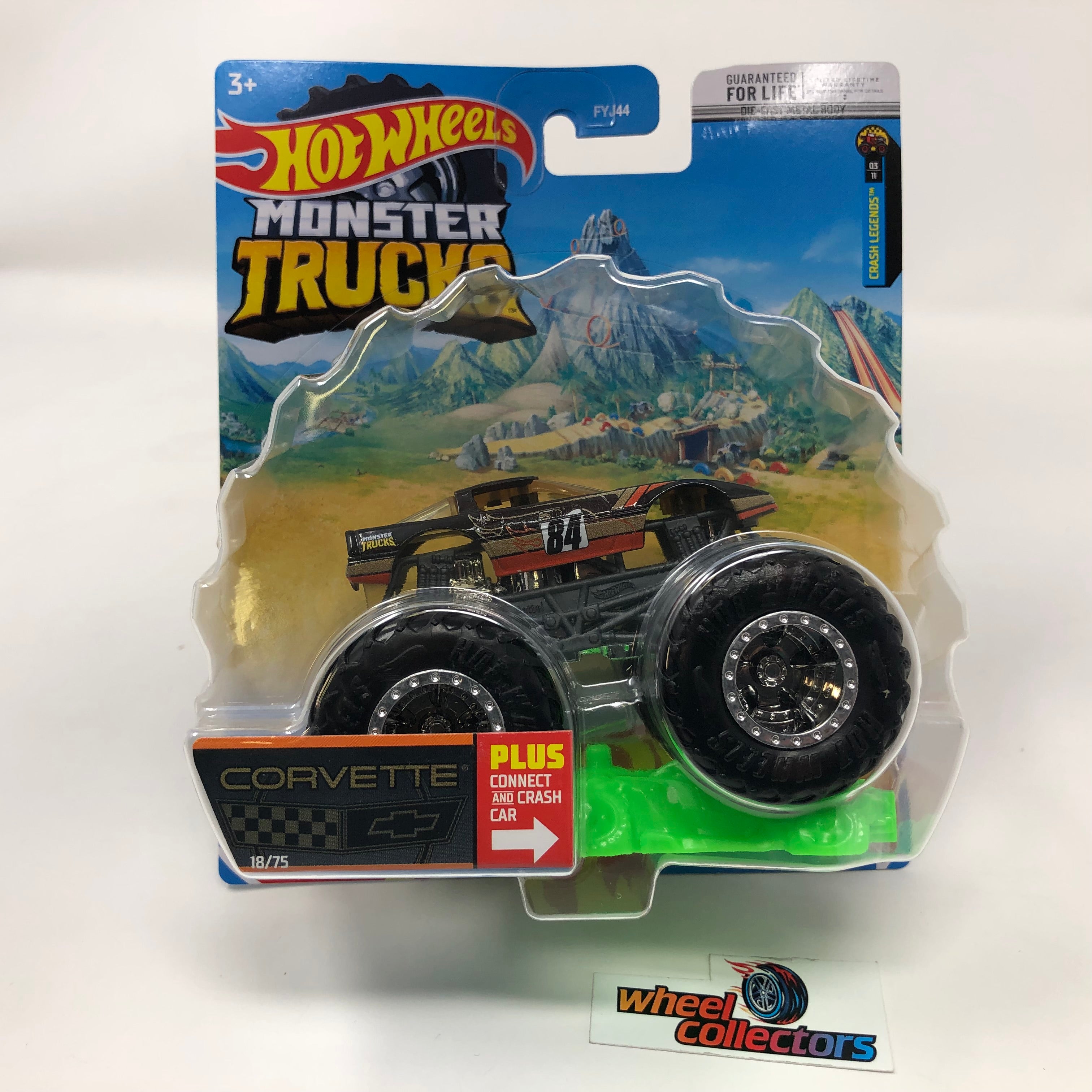 Corvette #18 * Monster Trucks 2022 Hot Wheels Case C、mySite、hgirdovlk