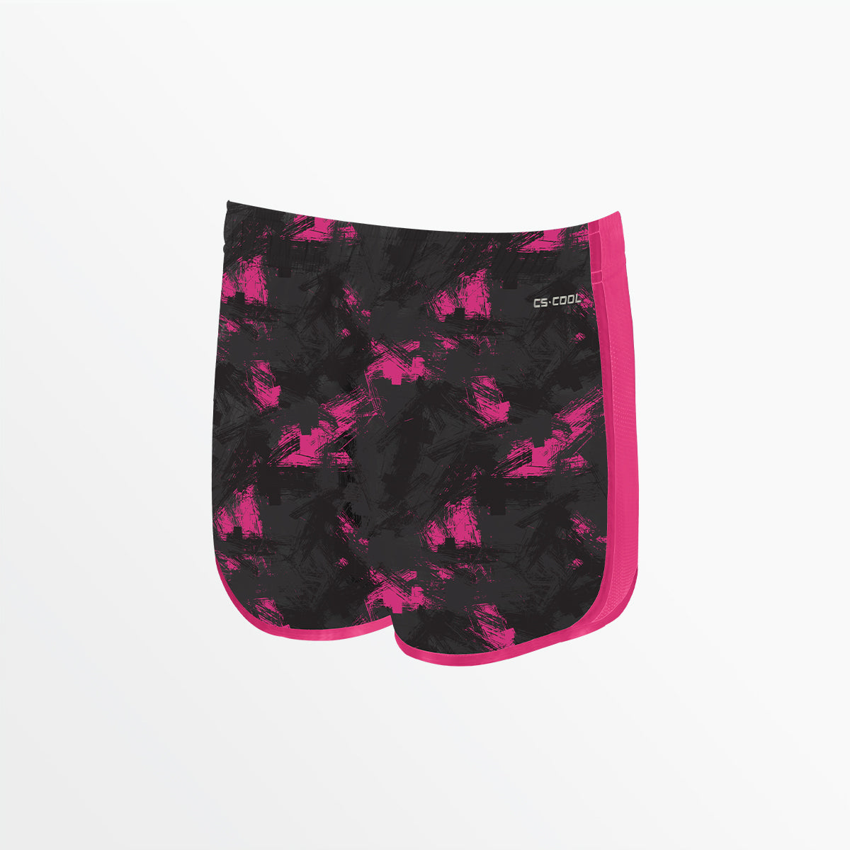 GIRL'S CAMO STROKES 2-TONE RUNNING SHORTS、mySite、neckold