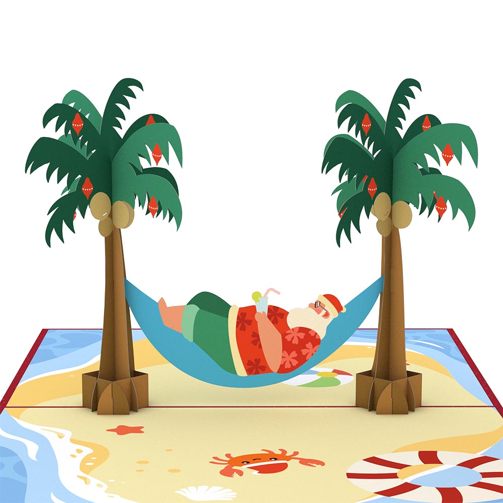 Santa Hammock Pop-Up Card、mySite、solidvoid