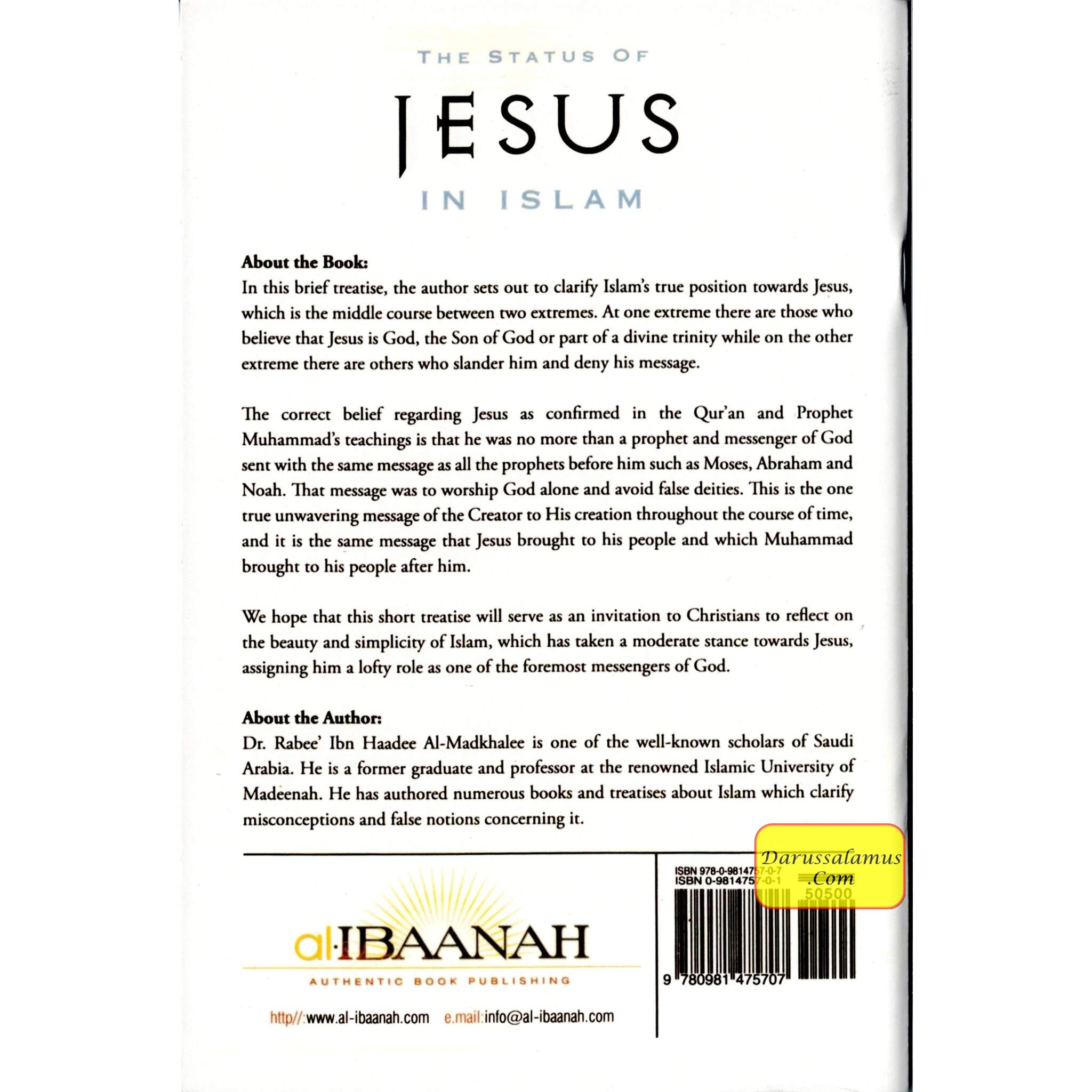 The Status Of Jesus In Islam By Dr. Rabee Ibn Haadee Al-Madkhalee、mySite、topwebapps