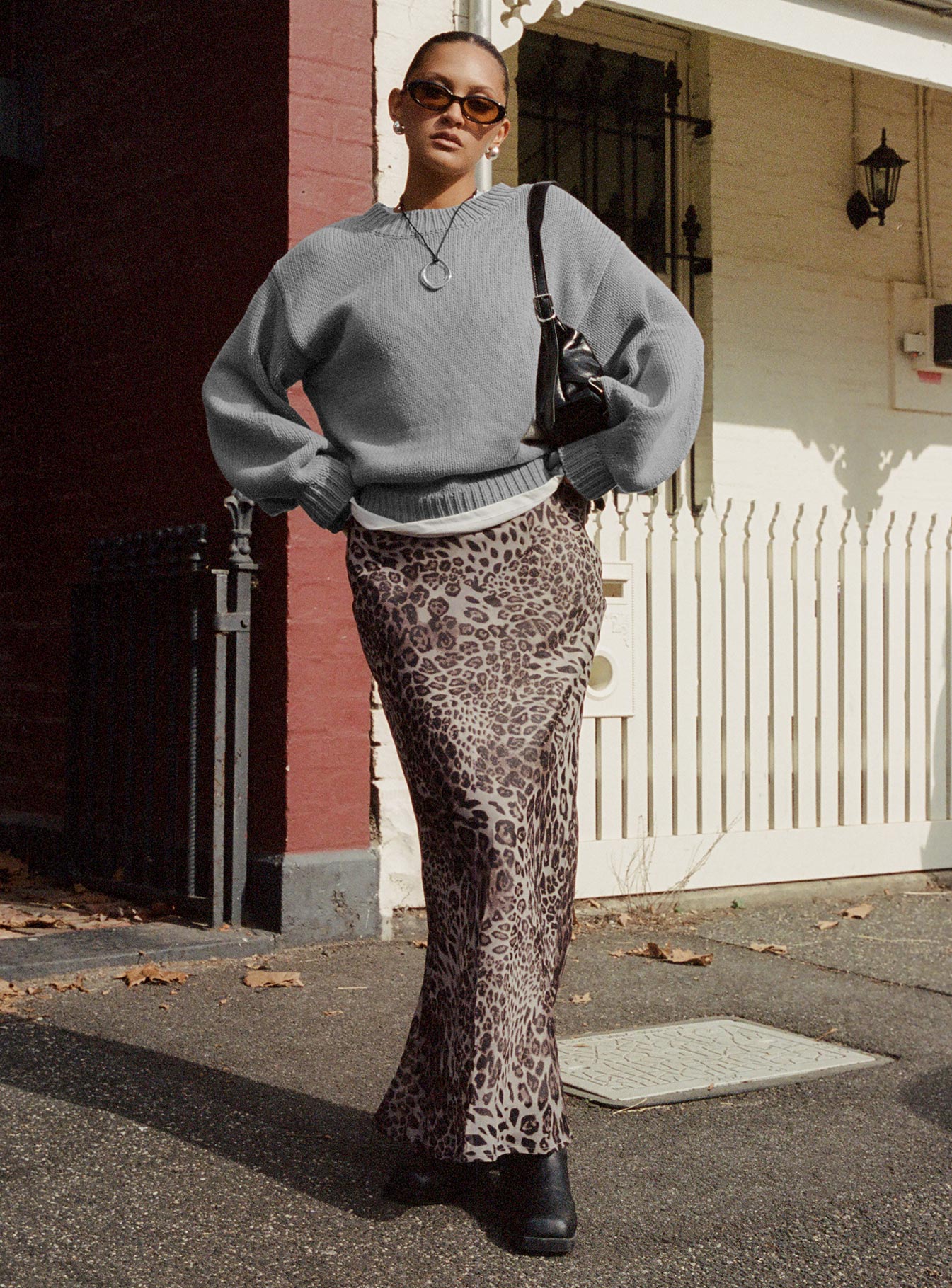 Manda Maxi Skirt Leopard、mySite、solidvoid