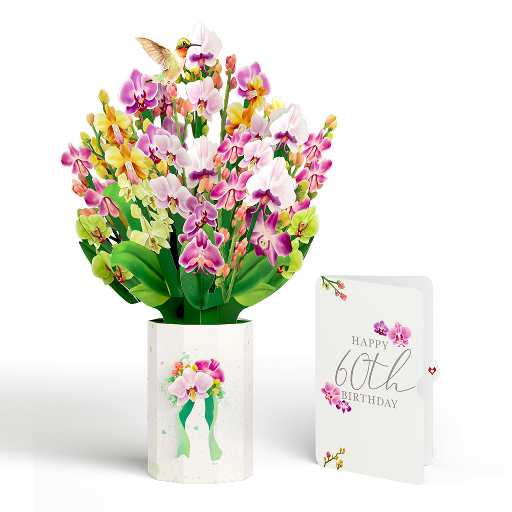 Orchid 60th Birthday Bouquet and Sentiment Set、mySite、solidvoid
