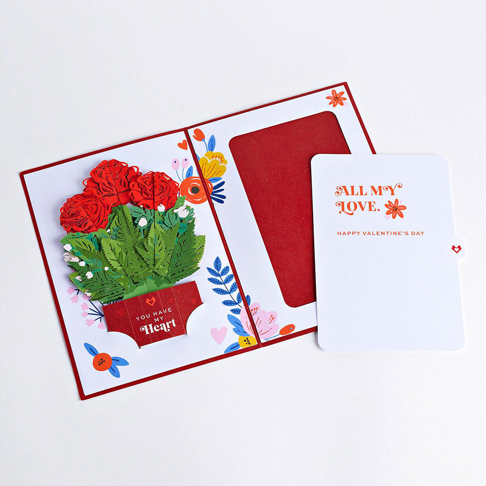 You Have My Heart Card with Mini Bouquet、mySite、solidvoid