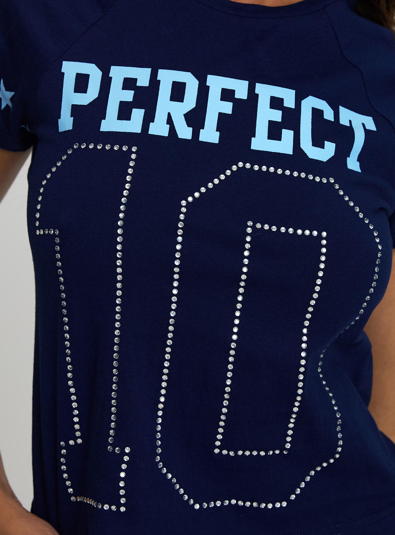 Perfect 10 Graphic Top Blue、mySite、solidvoid