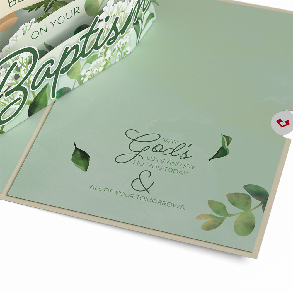 Blessings on Your Baptism Pop-Up Card、mySite、solidvoid