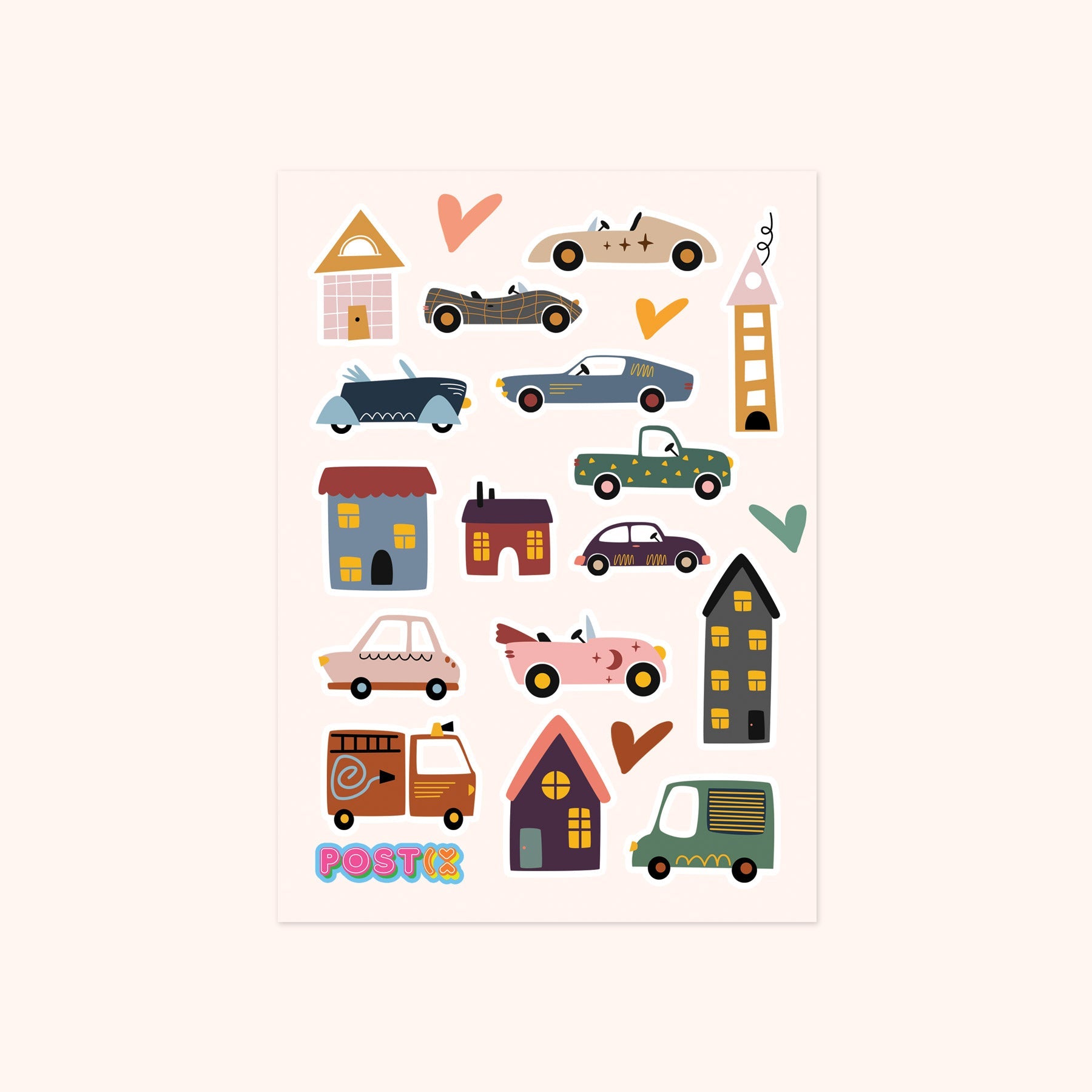  Traffic Jam Sticker Sheet、mySite、ghnorth