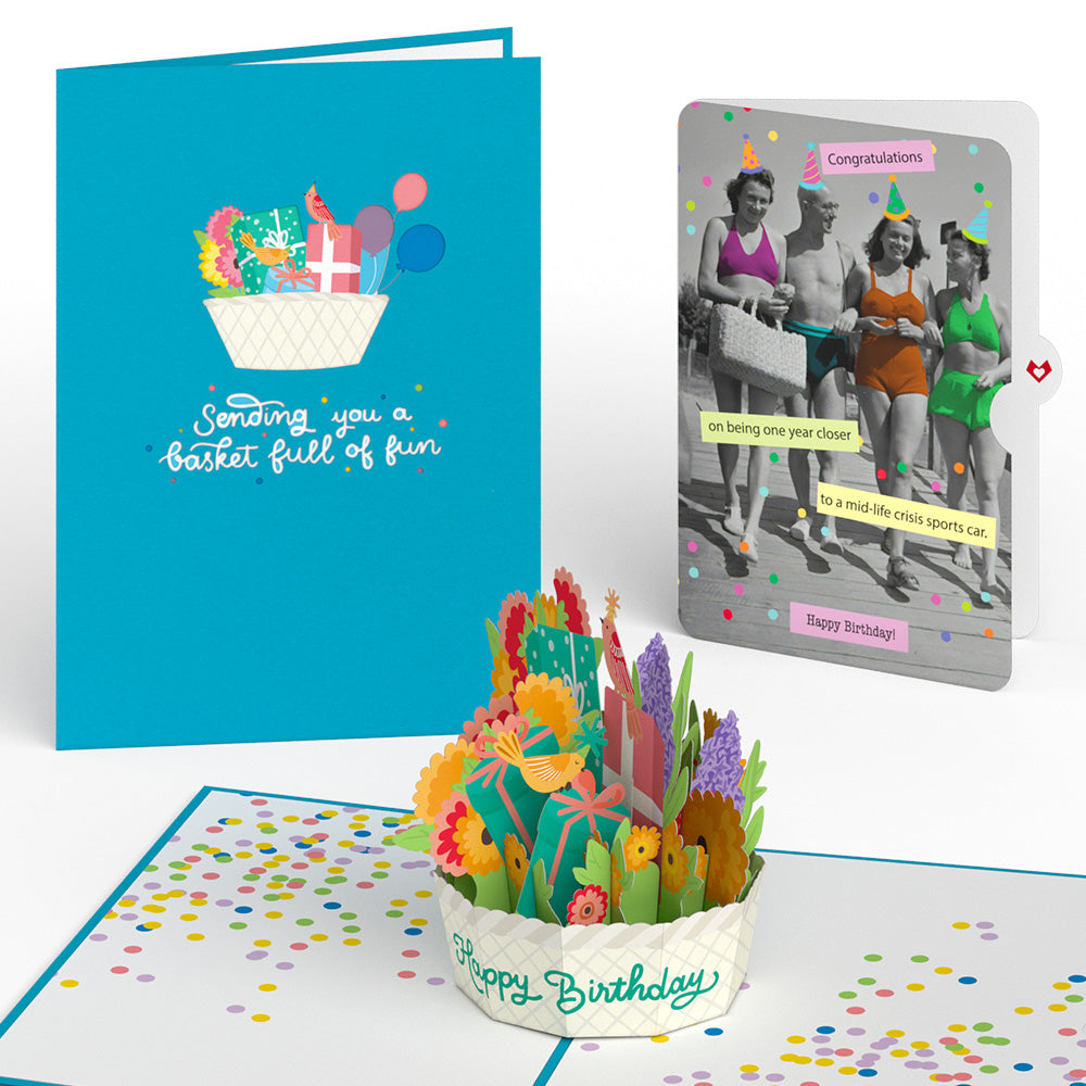 Happy Birthday Basket Pop-Up Card and Sentiment Set、mySite、solidvoid