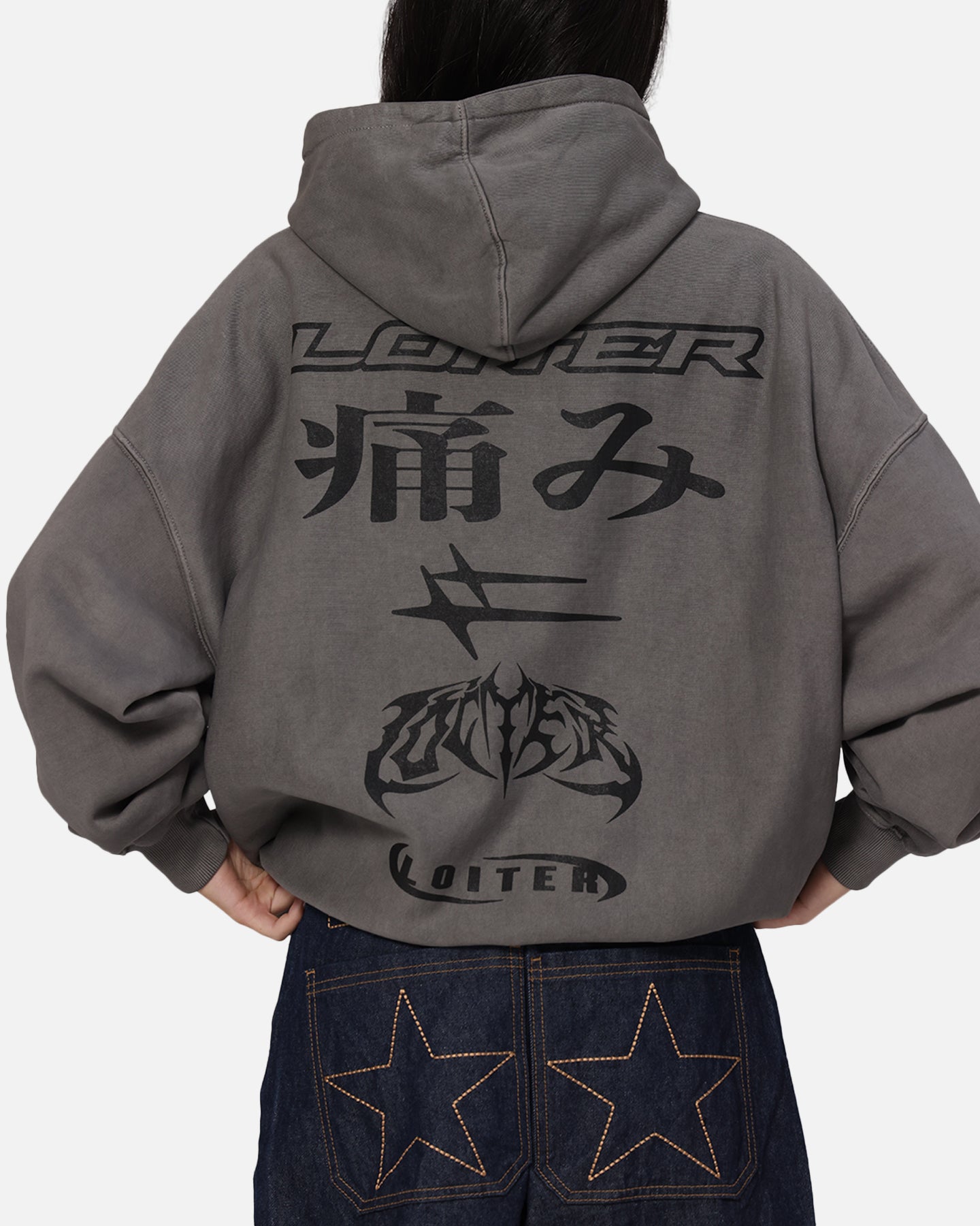 Loiter Ultimate Pain Hoodie Washed Charcoal、mySite、zt4zffjzw